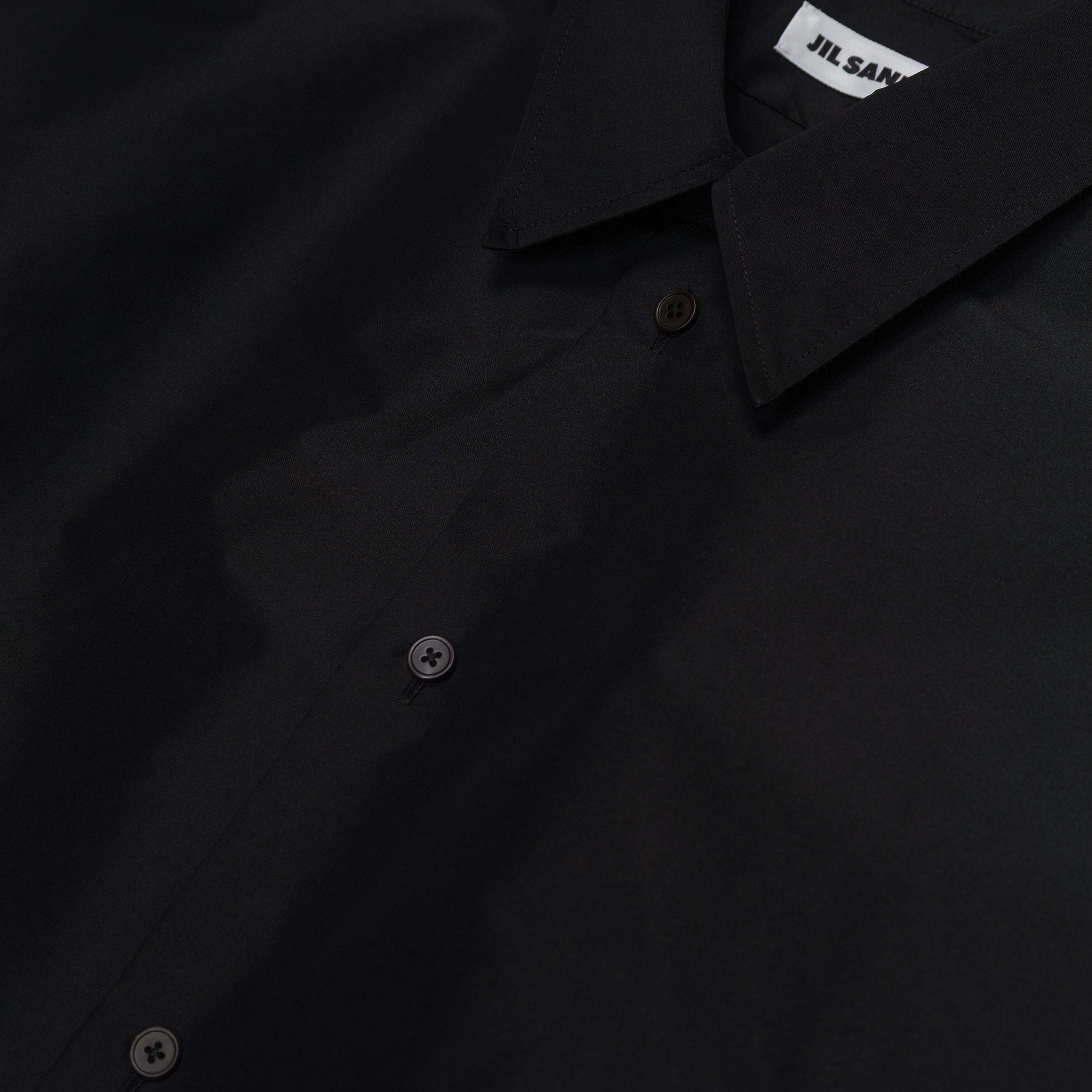 Jil Sander Technical Button Down Shirt Black