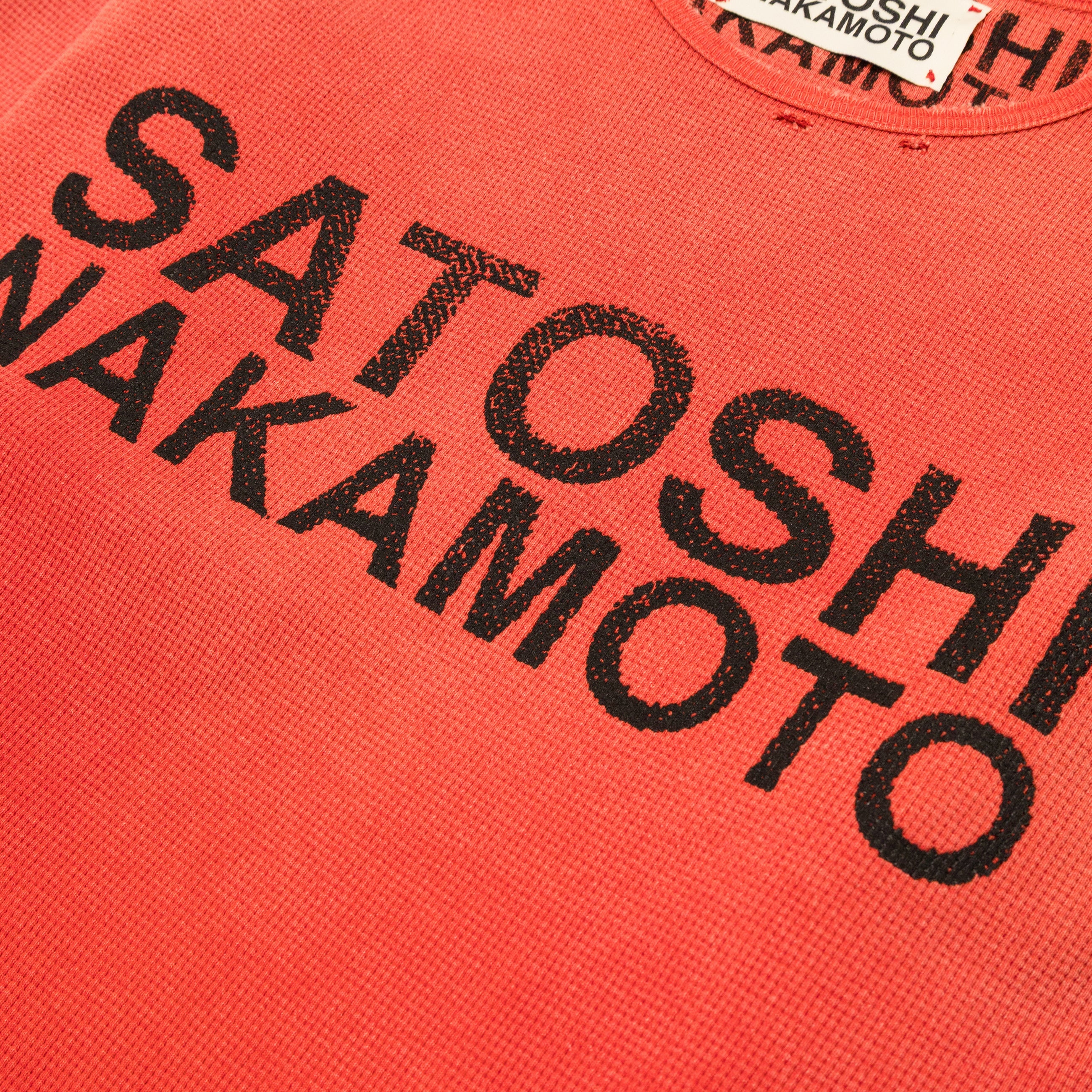 Satoshi Nakamoto Logo Thermal W/ Studs Red