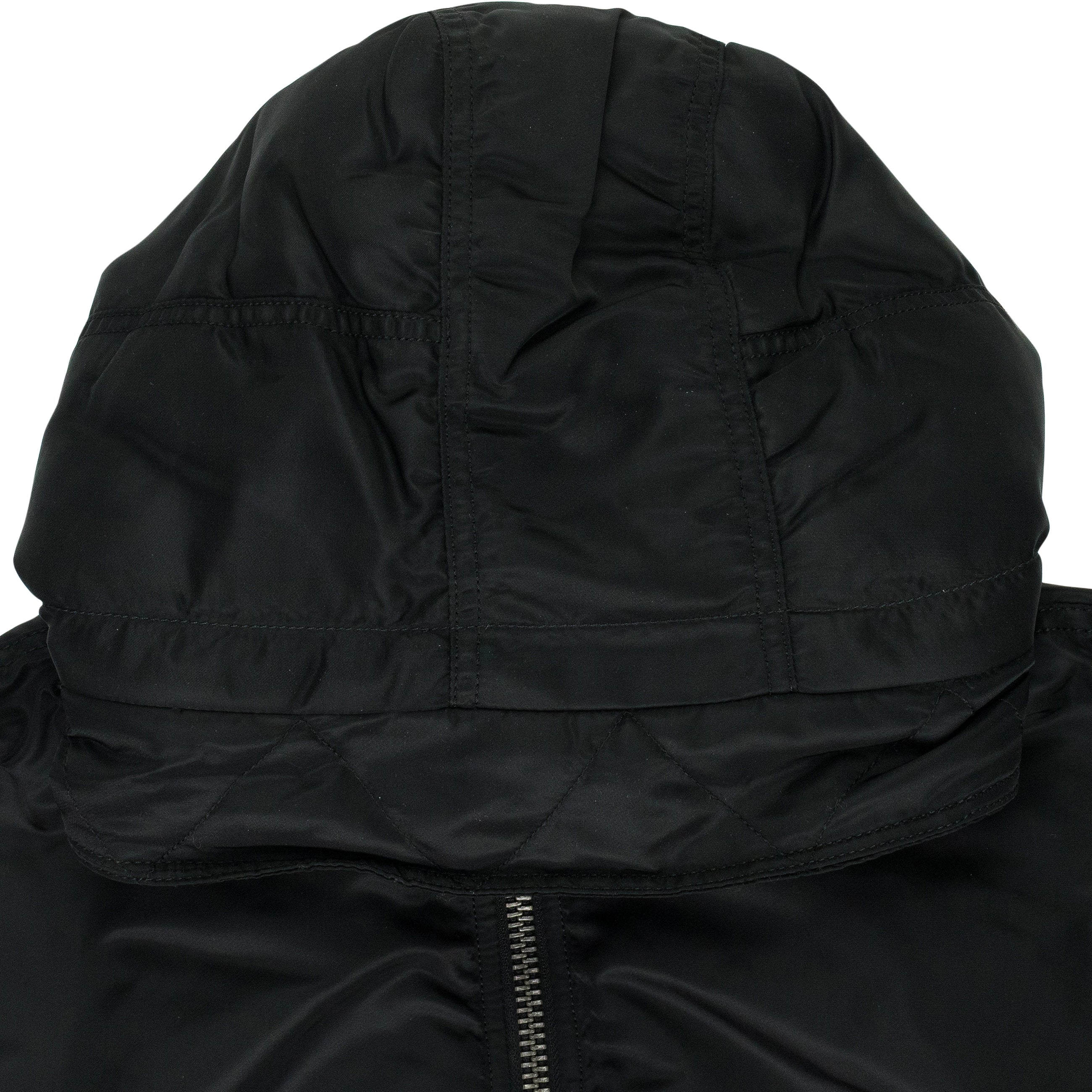 Prototypes Technical Nylon Navy Fixed Hood Bomber Blue