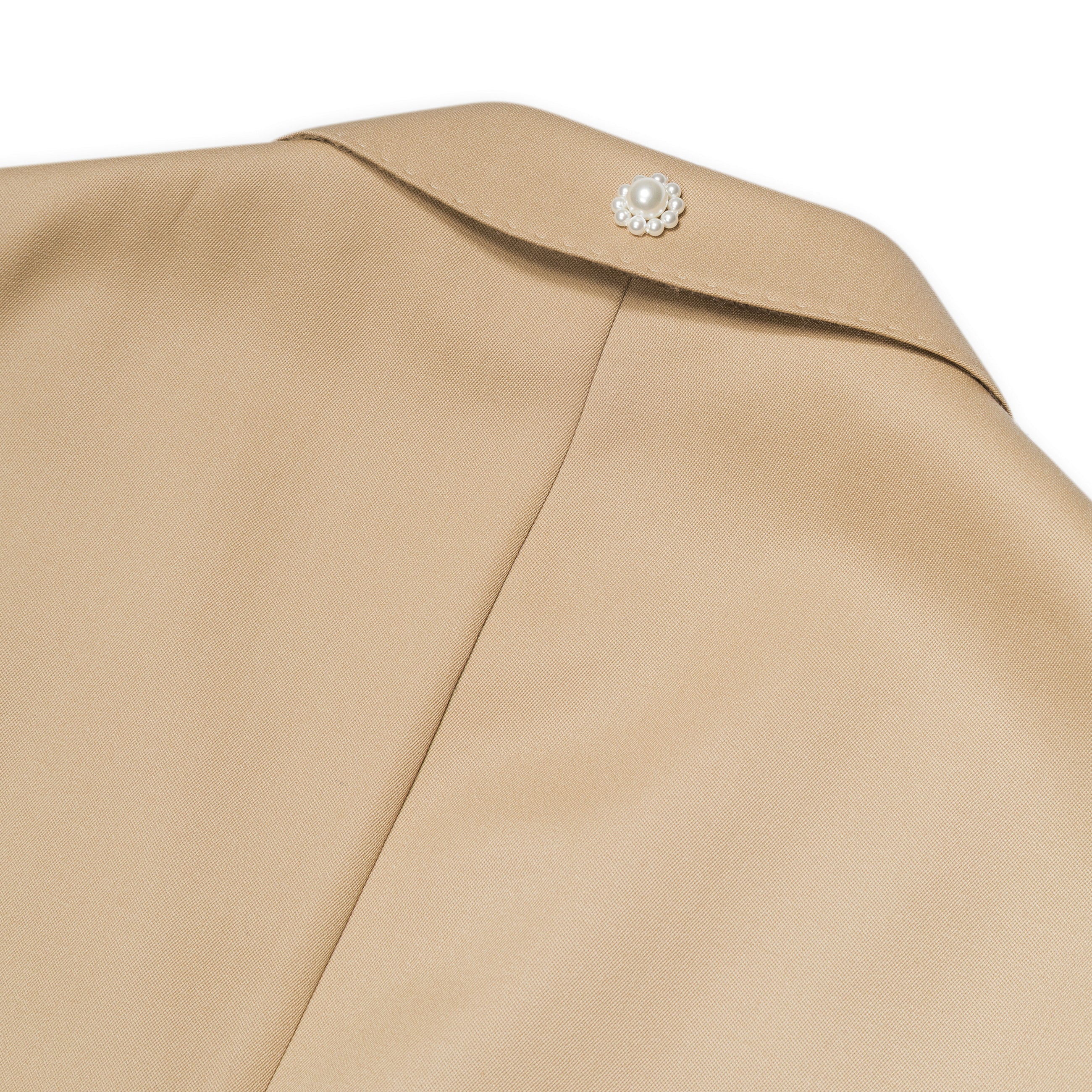 Simone Rocha Classic Jacket W/ Emb Beige