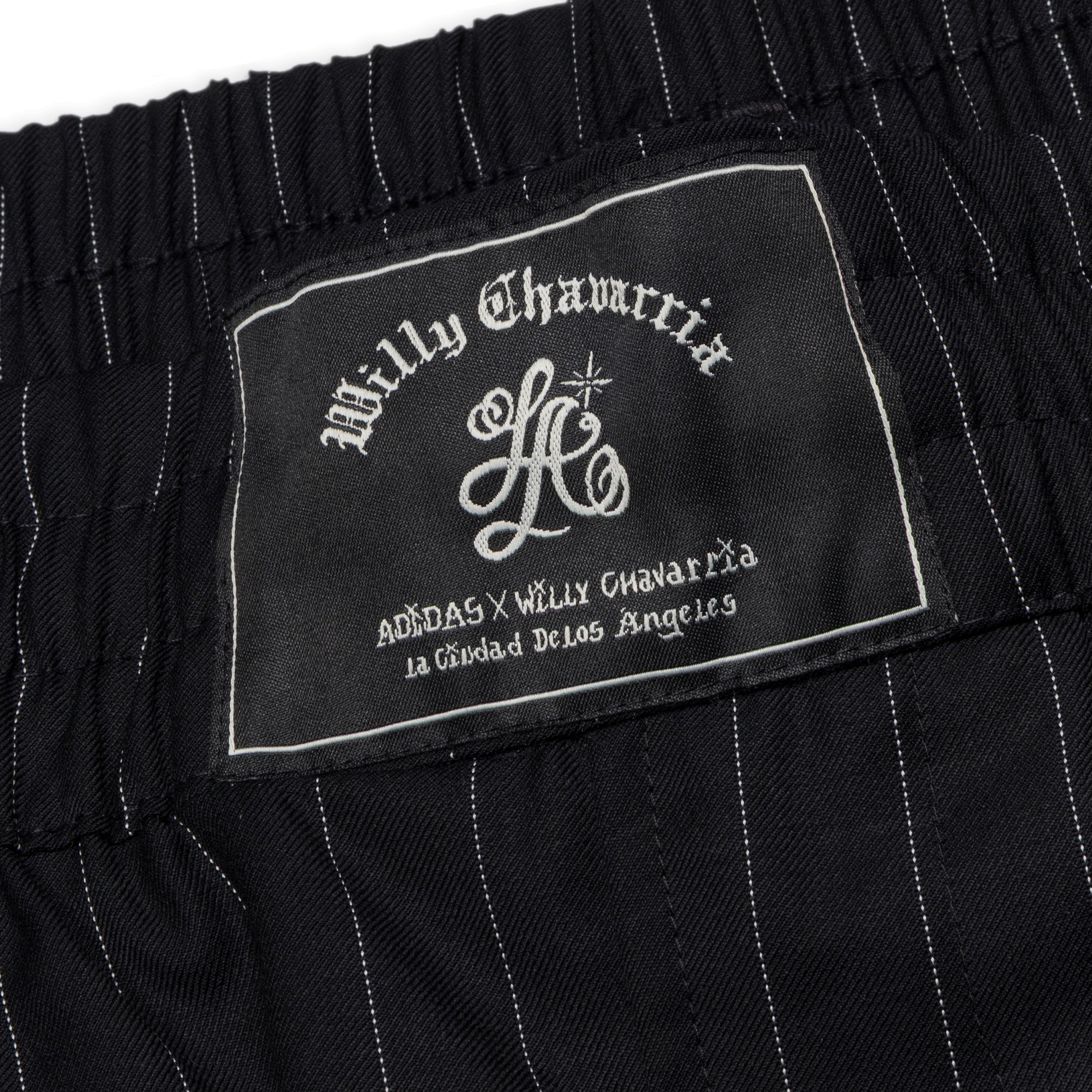 Adidas x Willy Chavarria Pinstripe Shorts Black