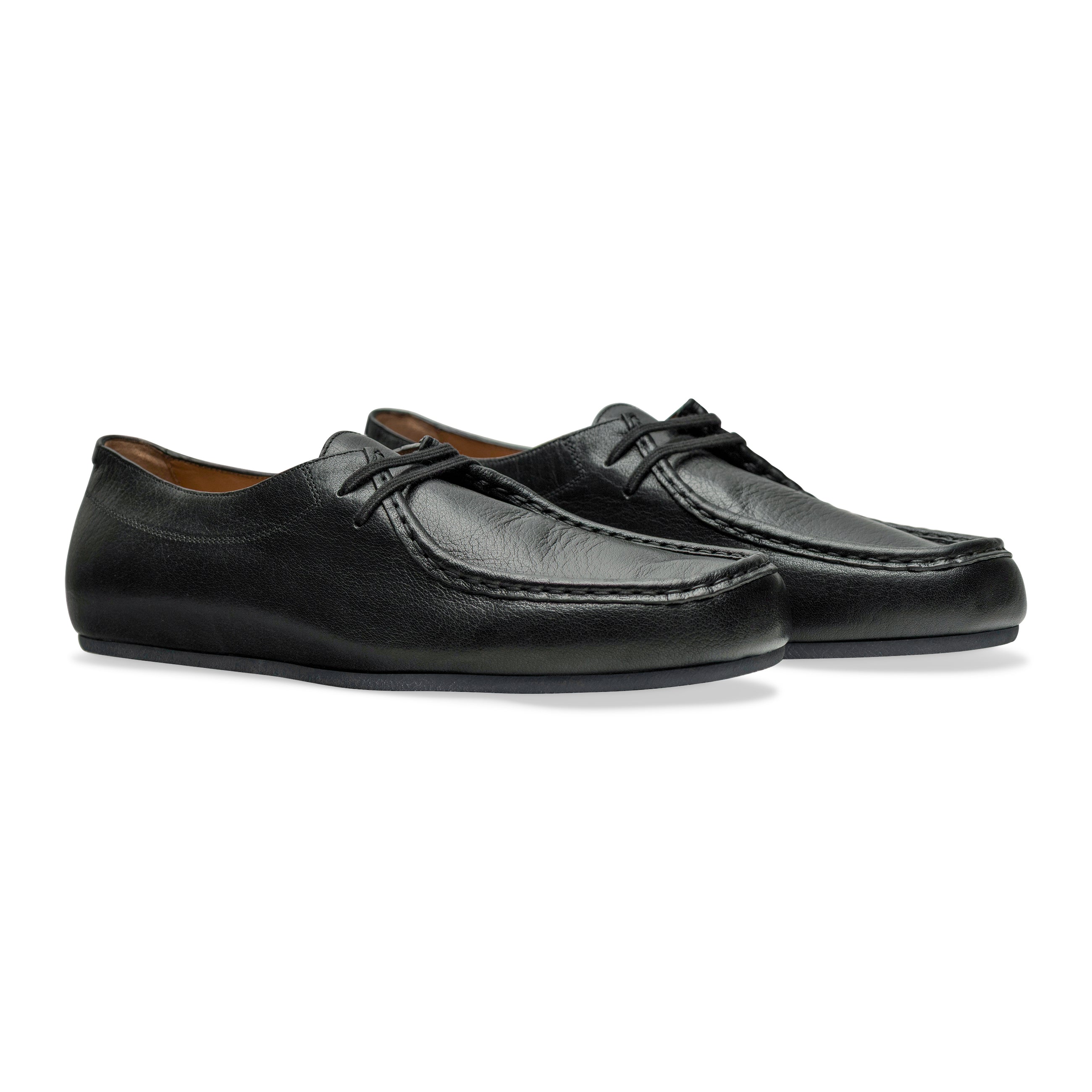 Jil Sander Lace Up Loafers Black