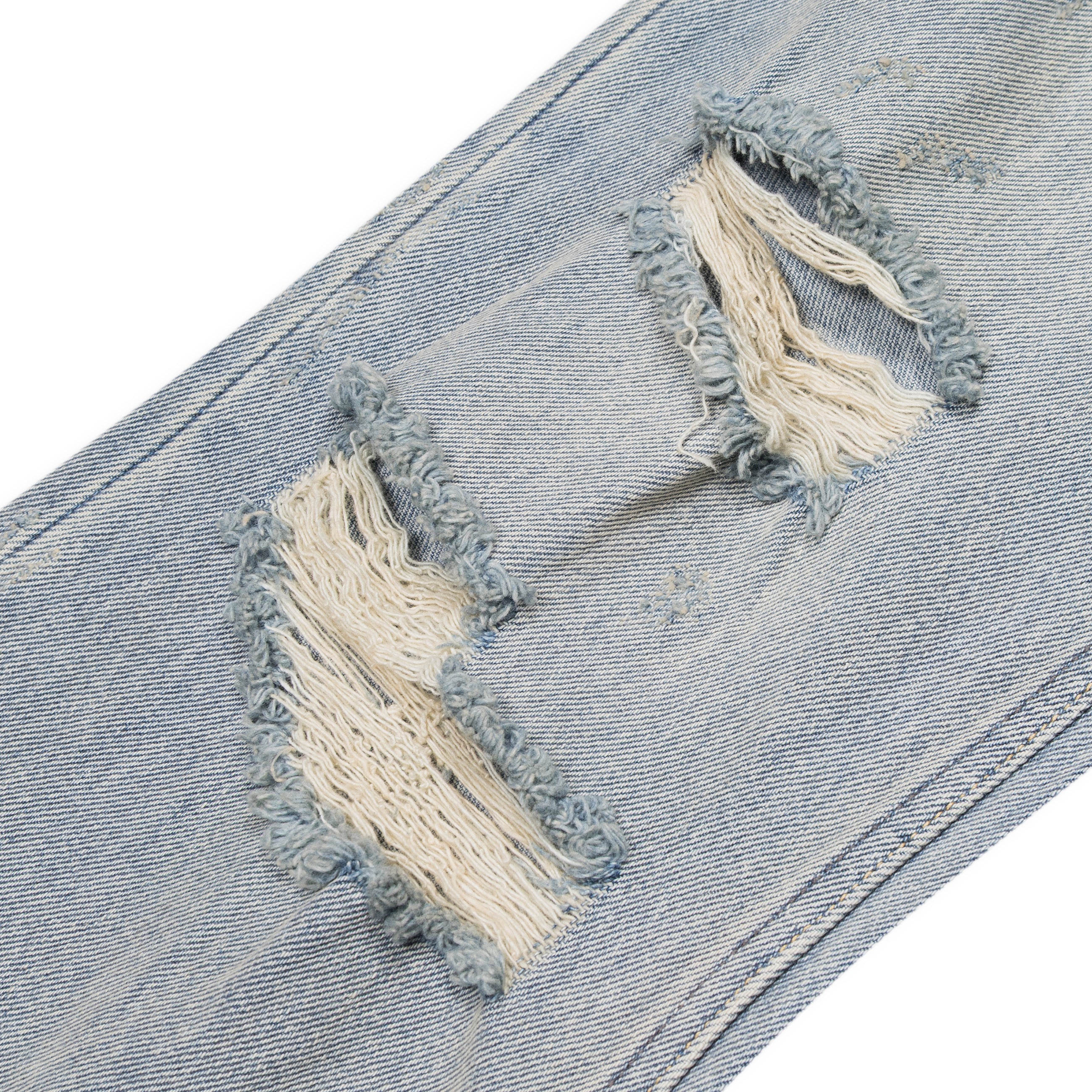 Midnight Rodeo Distressed Blue Denim Jeans Blue