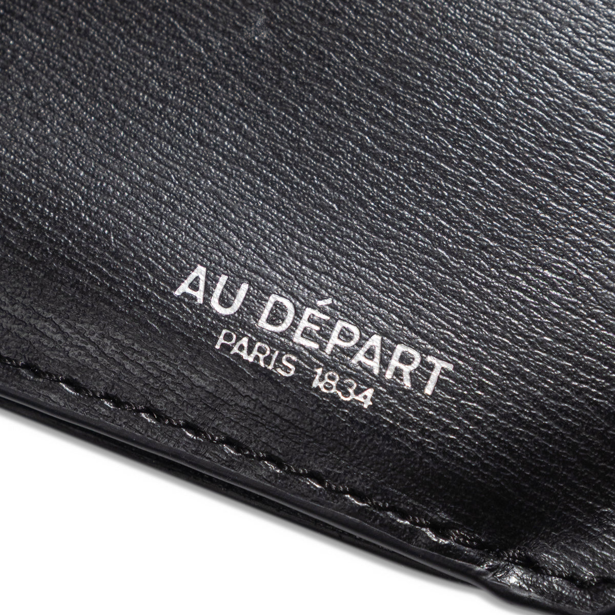 Au Depart Zip Card Holder Noir
