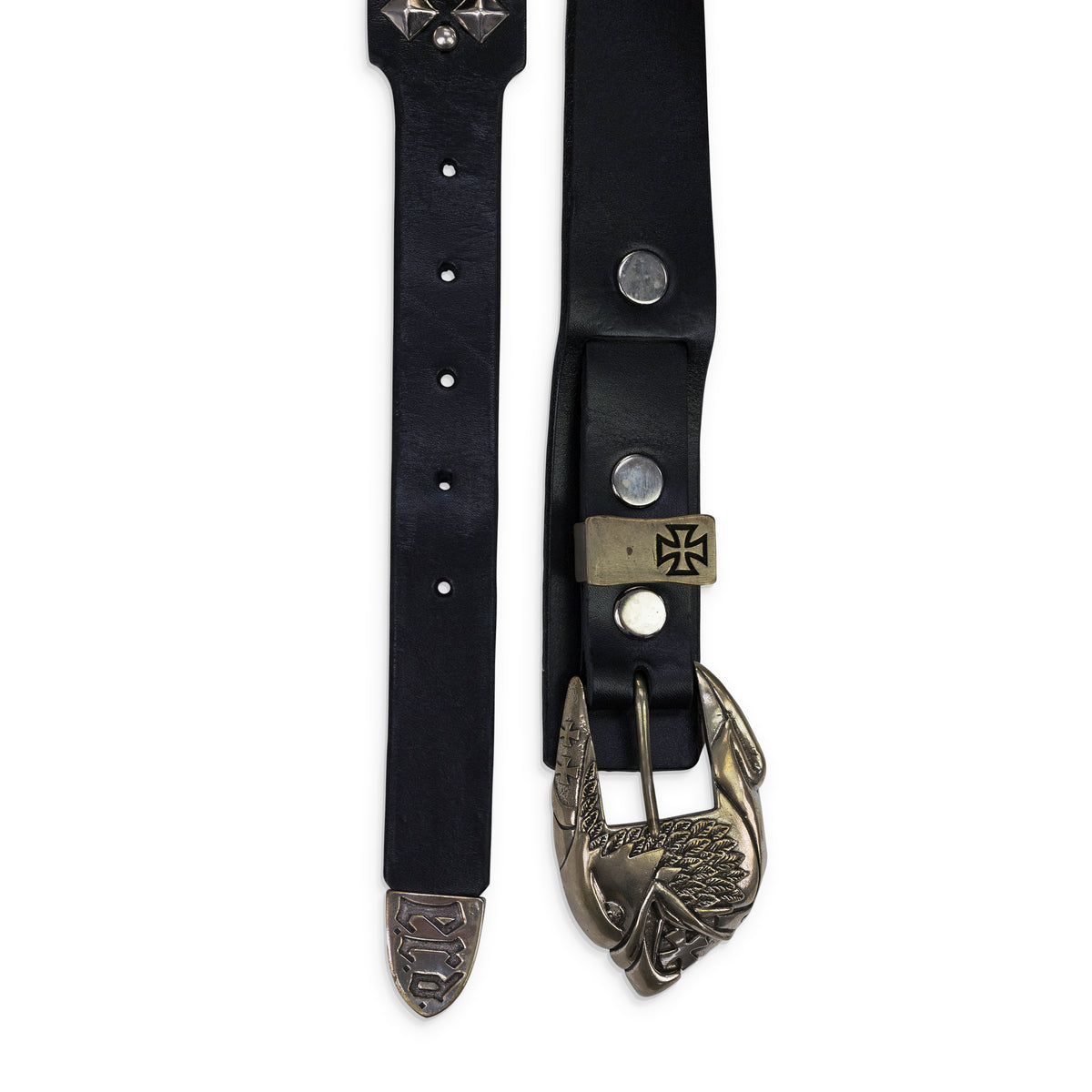 Enfants Riches Deprimes Double Eagle Buckle Belt Black