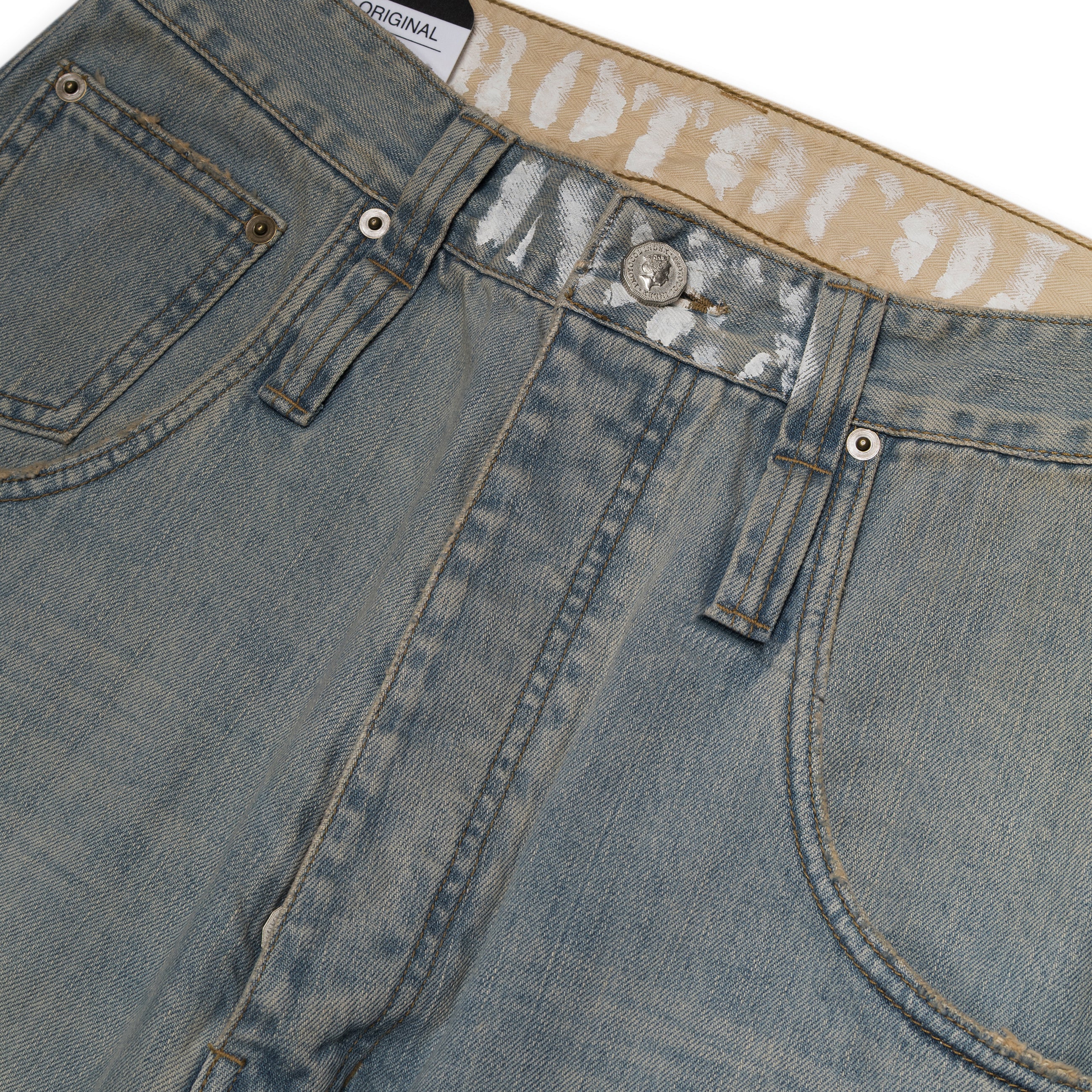 Protocol Index Retro Denim Pants Blue