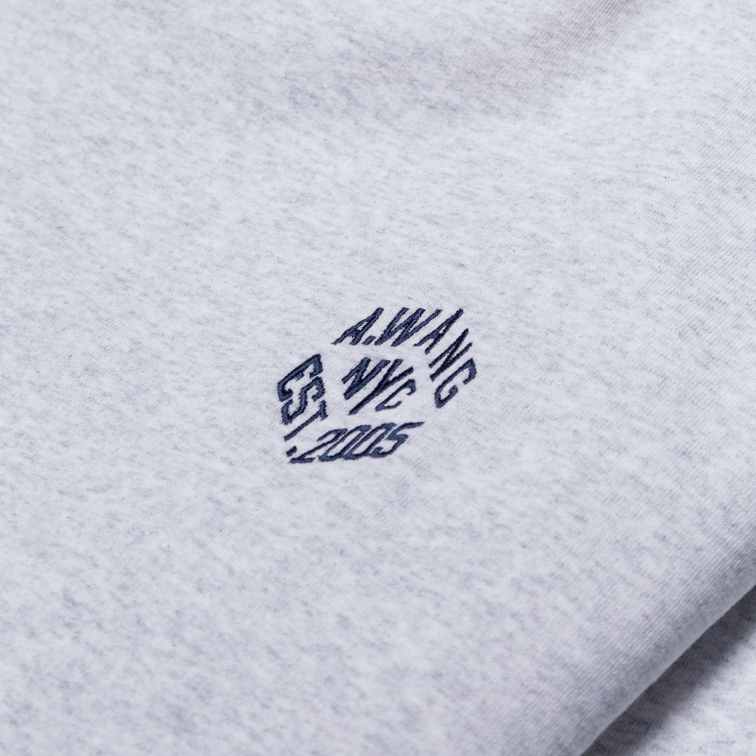 Alexander Wang Slashed Crewneck W/ Polo Dickie Gray
