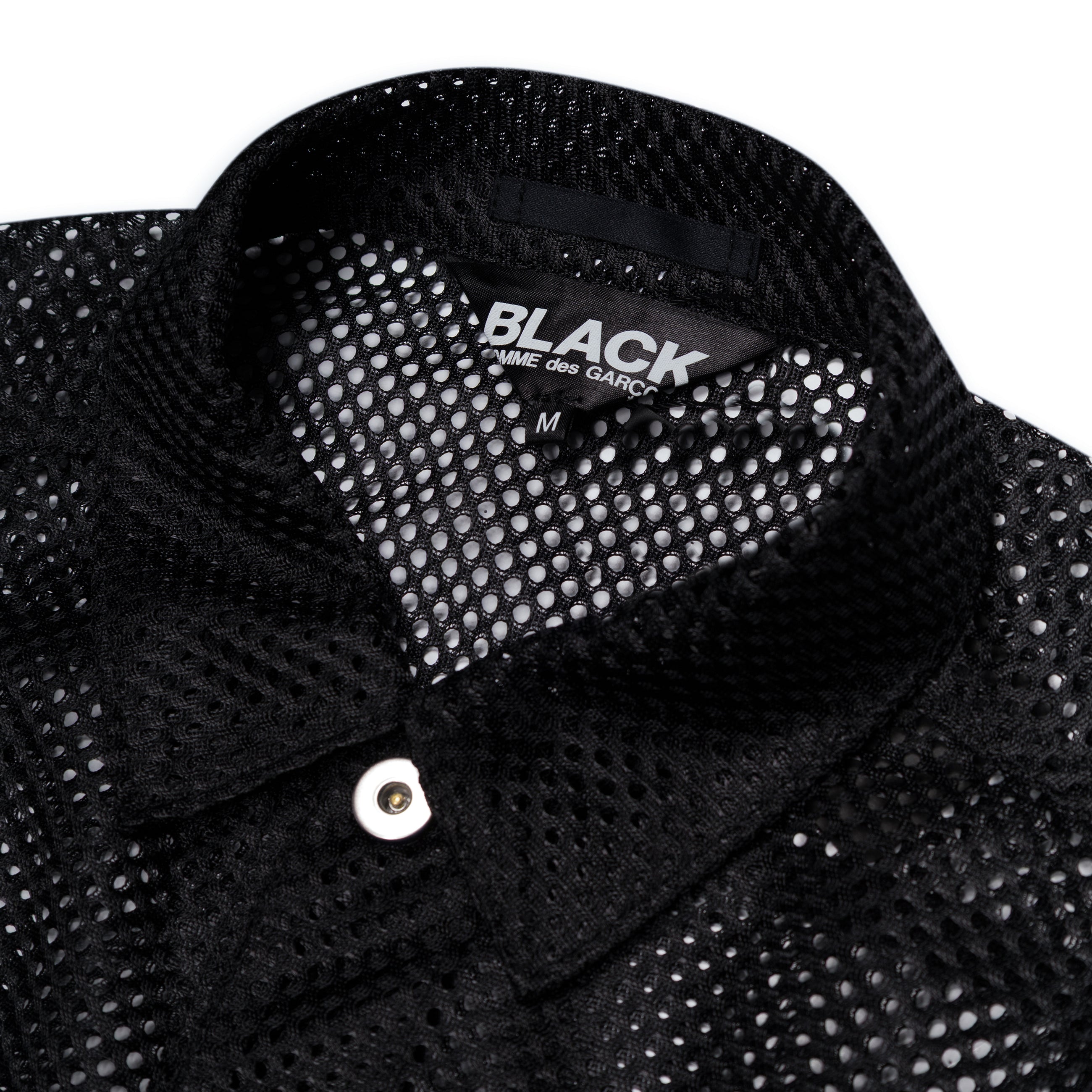 Comme Des Garcons Black Black Mesh Trucker Jacket