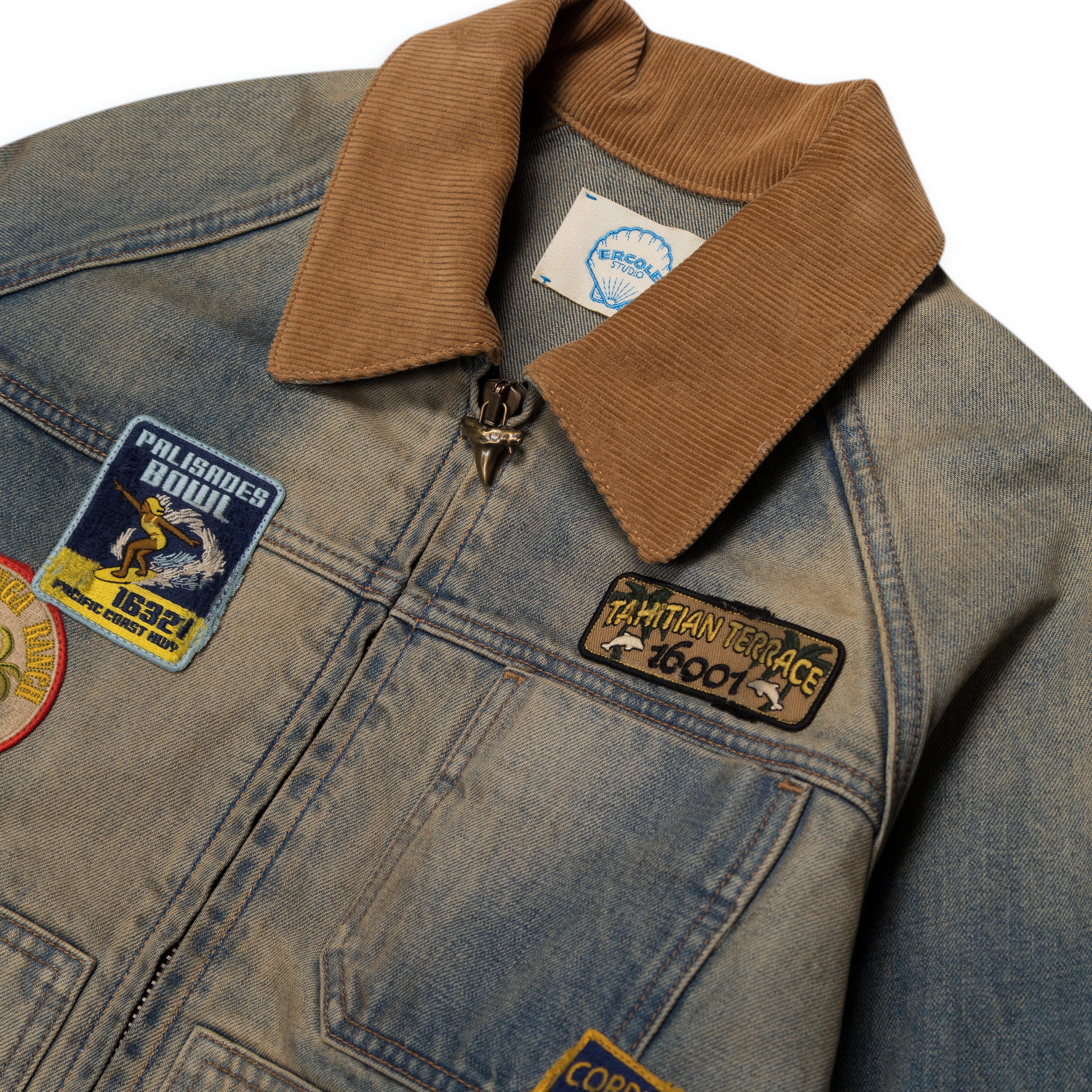 Ercole Studio Palisades Denim Jacket Blue
