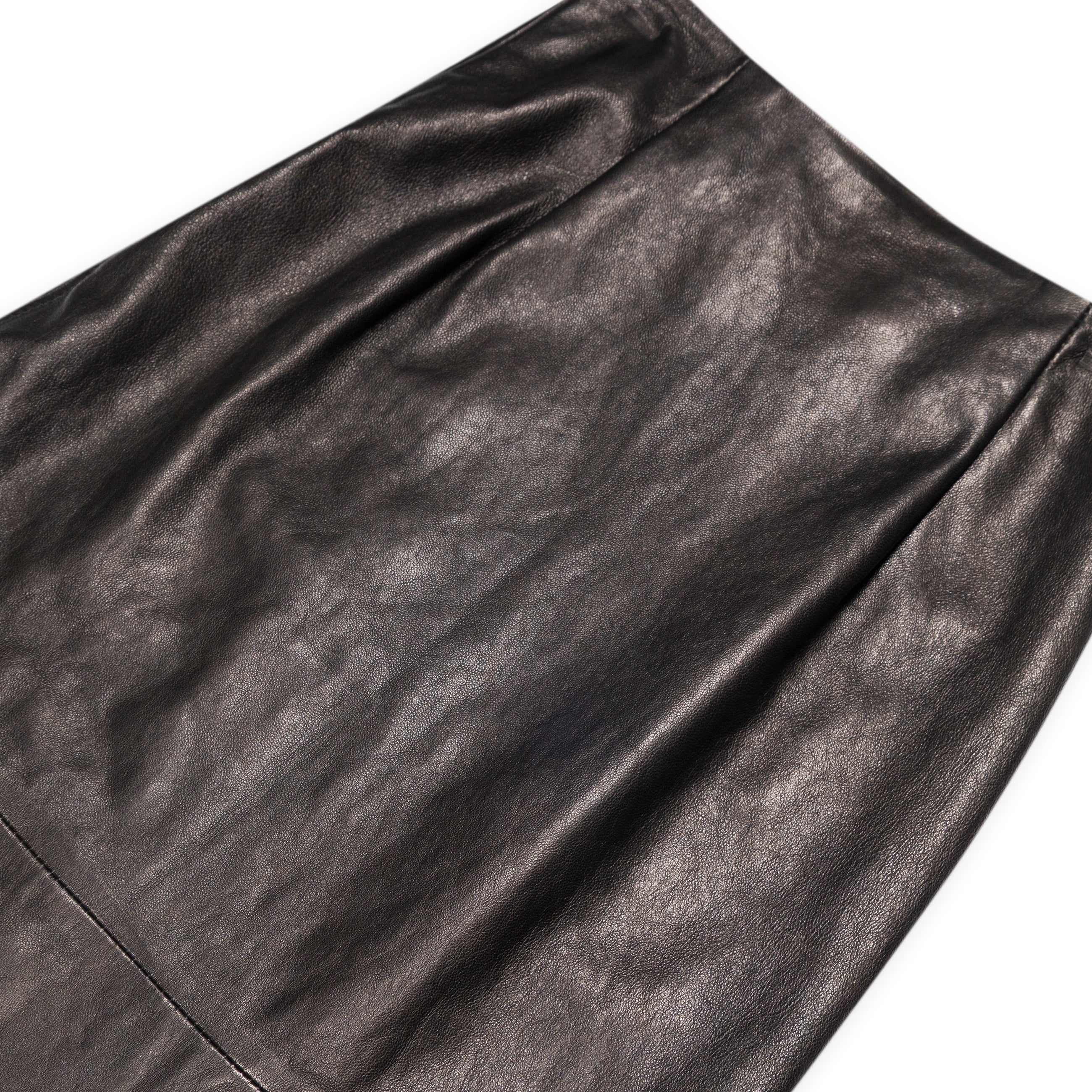 Diesel Leather Skirt Black