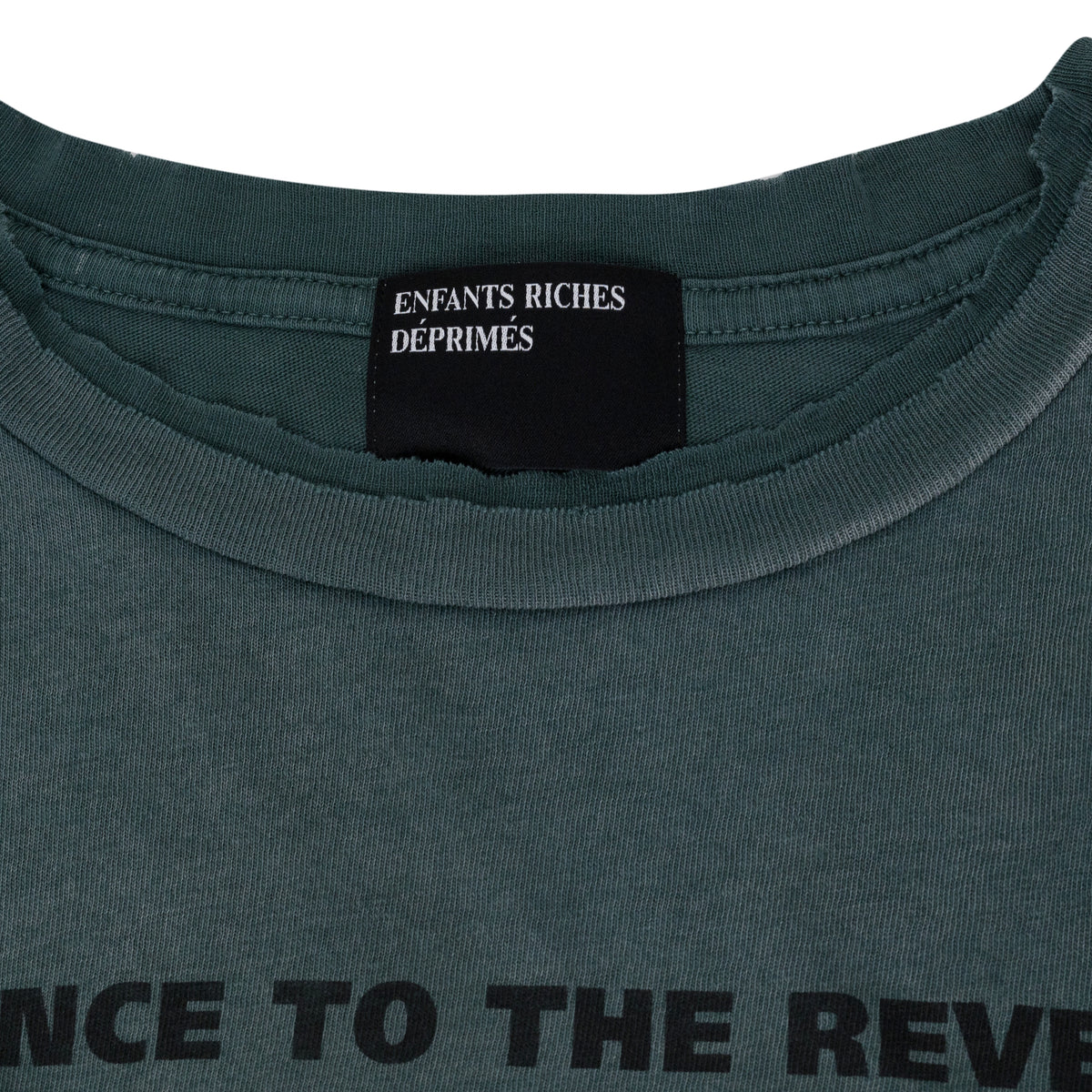 Enfants Riches Deprimes Reverend T-Shirt Thrashed Teal