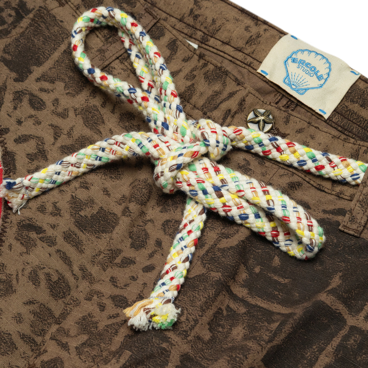 Ercole Studio Flag Camo Pants Brown
