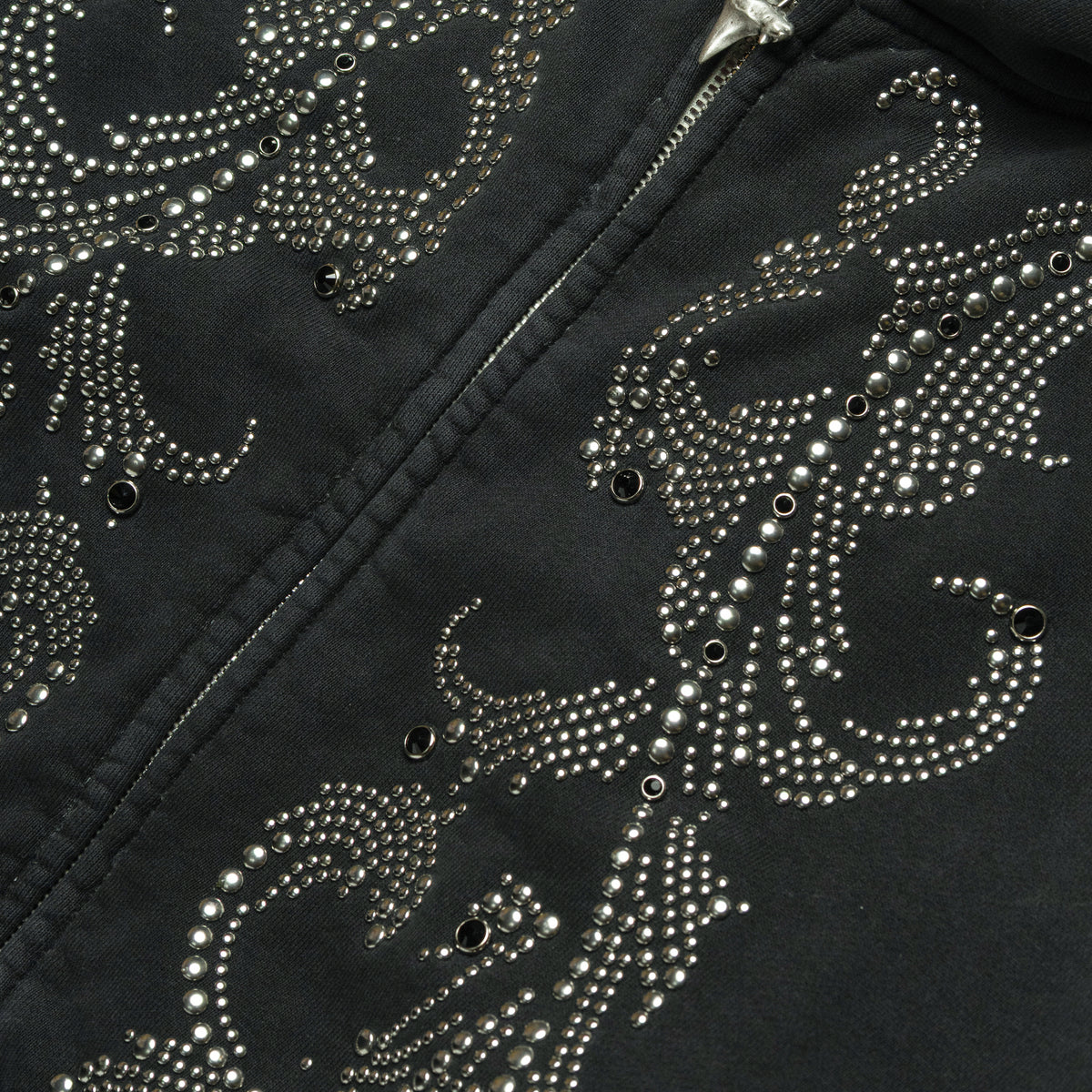 Ercole Studio Thermal Lined Crystal Zip Up Black