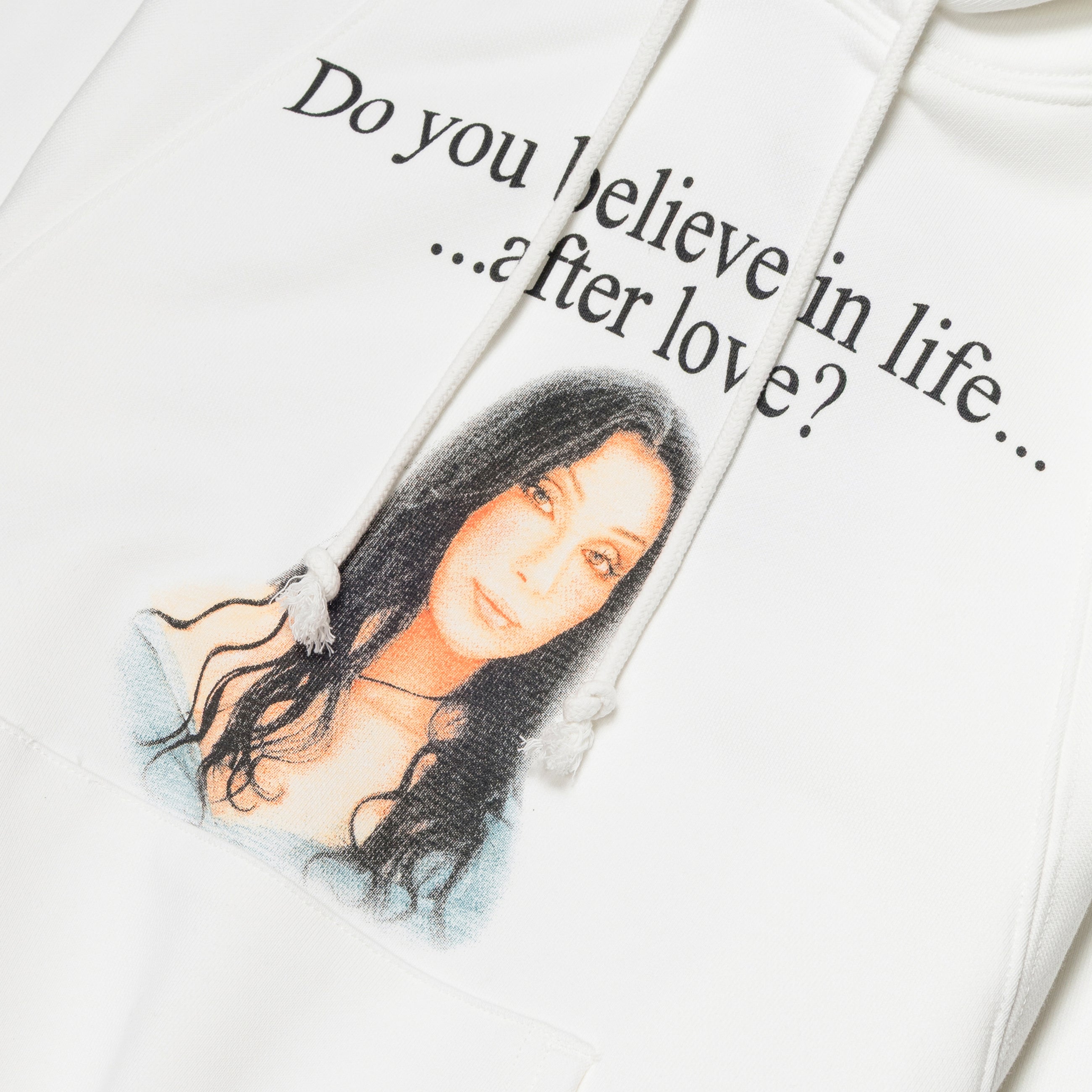 Praying Cher Hoodie White