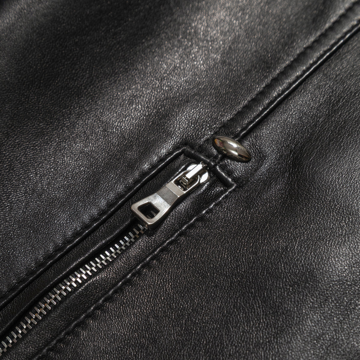 YOSSI CORP Western Leather Jacket Black