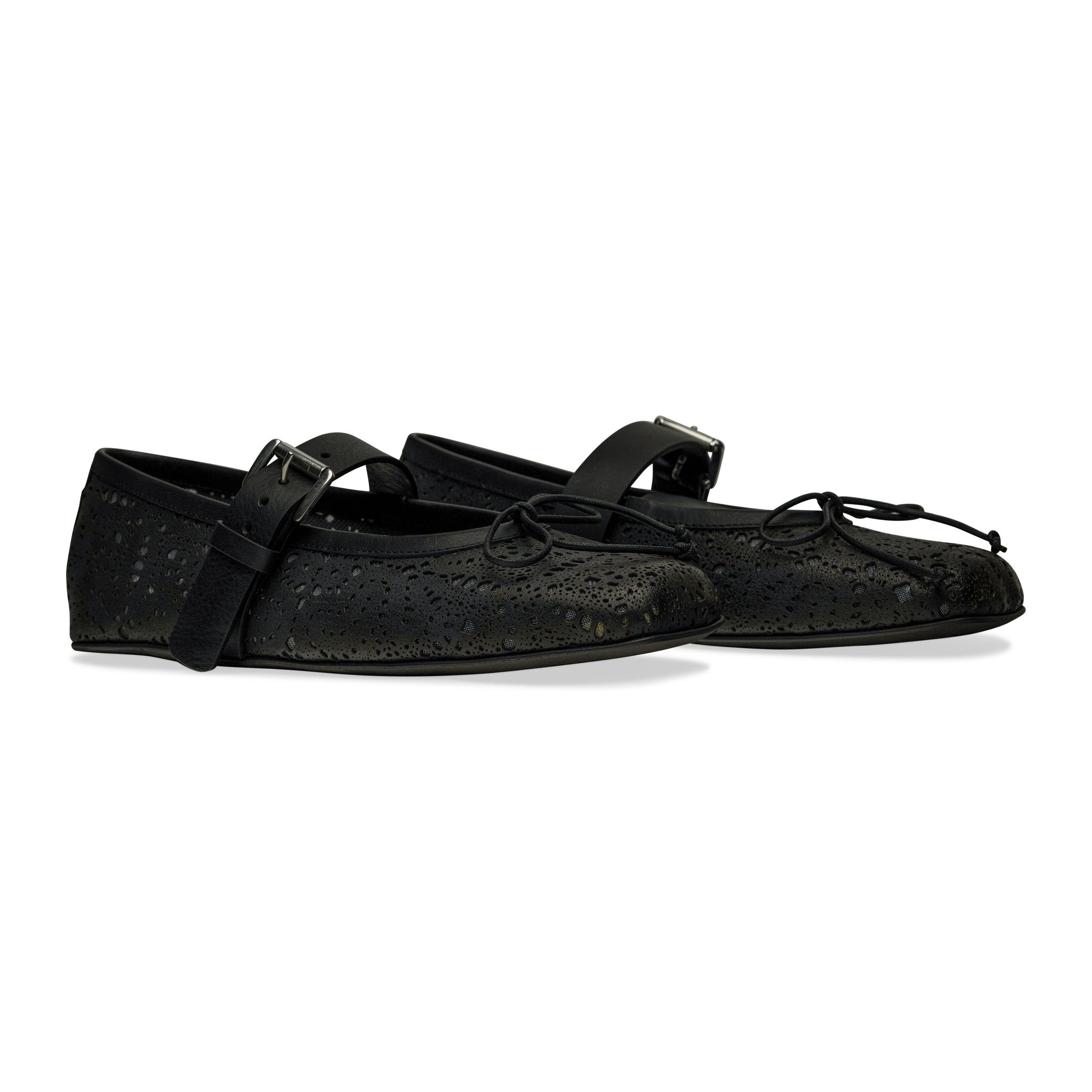 Ann Demeulemeester Zoey Ballerinas With Belt Black