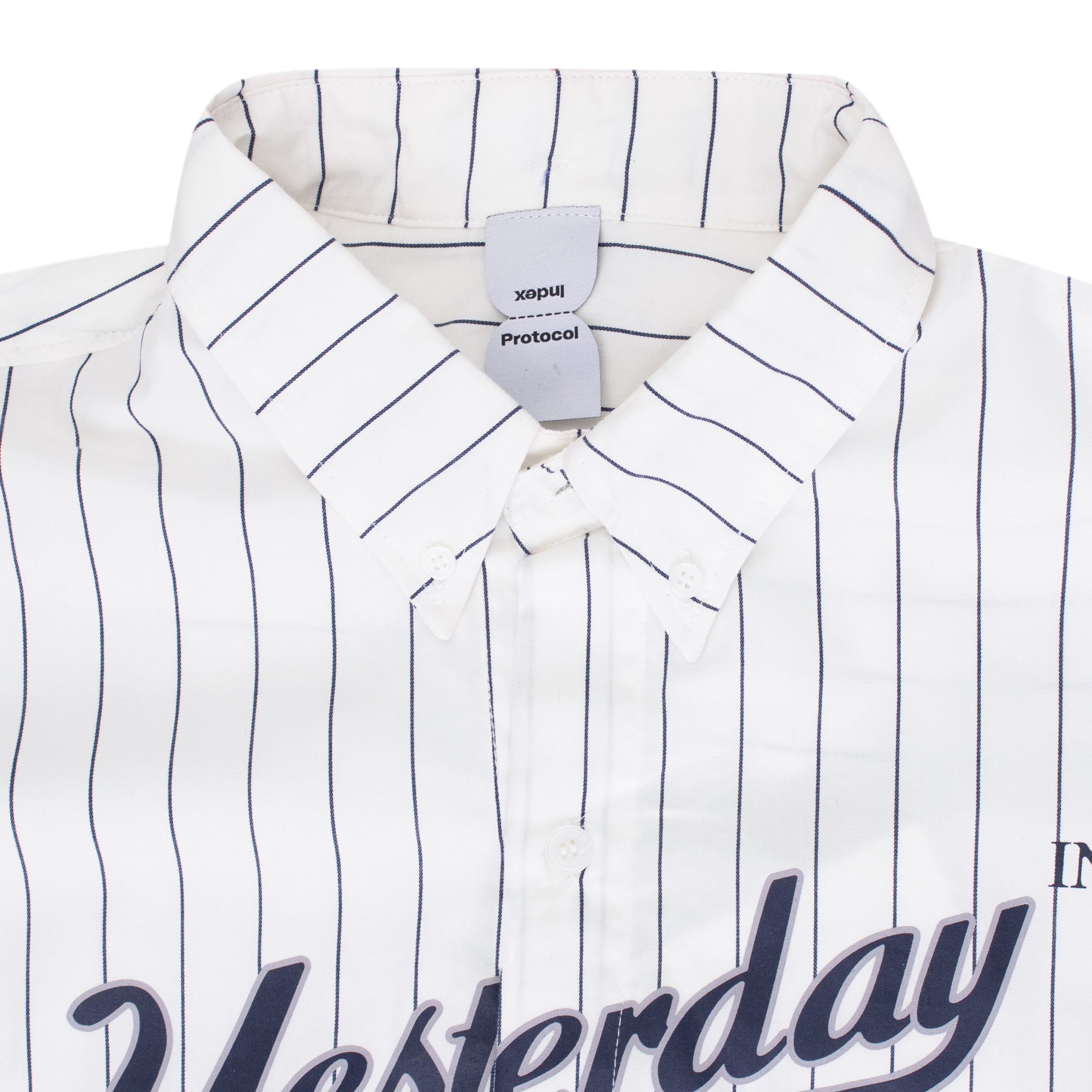 Protocol Index Baseball Stripe Shirts White