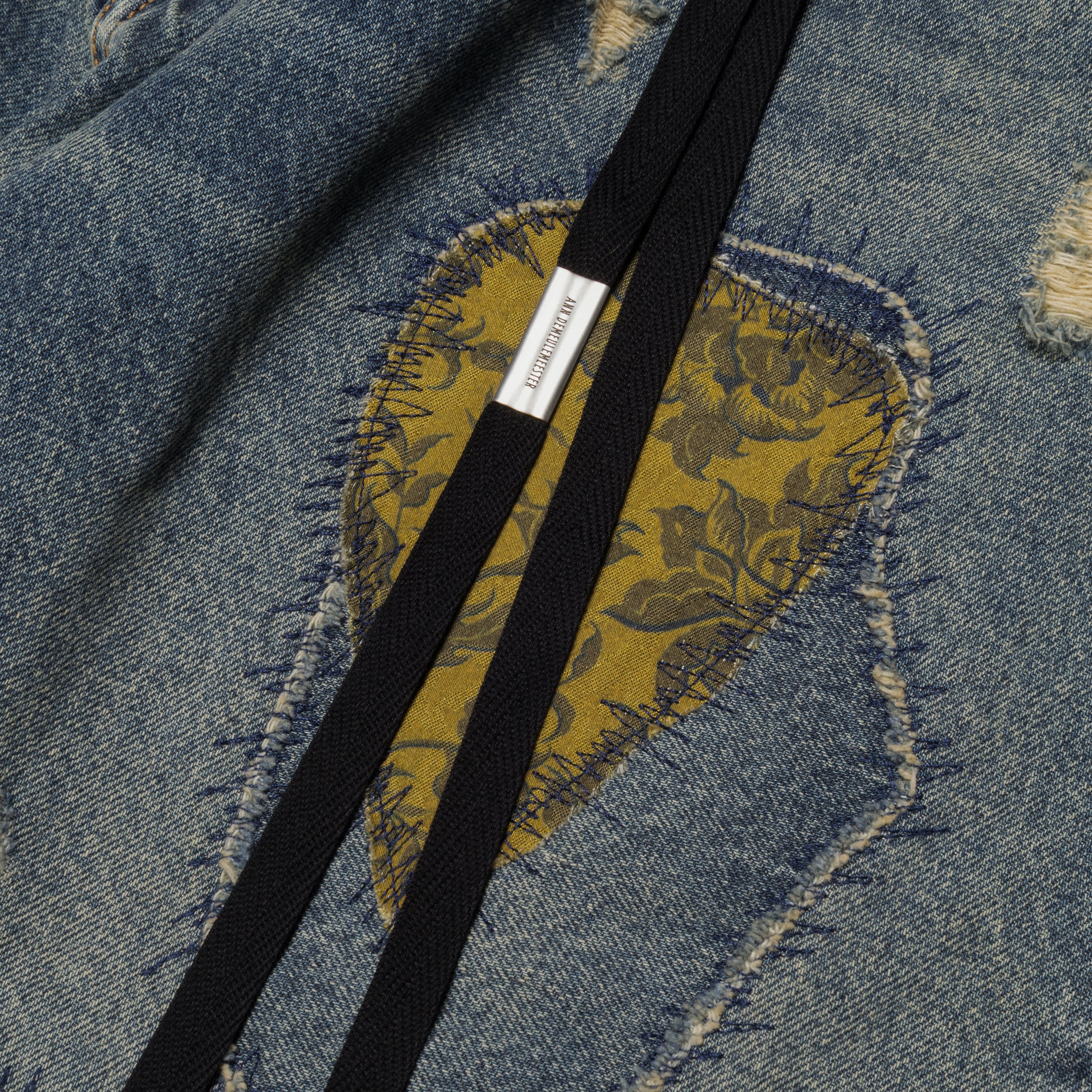 Ann Demeulemeester Blue 5-Pocket Relaxed Flared Trousers