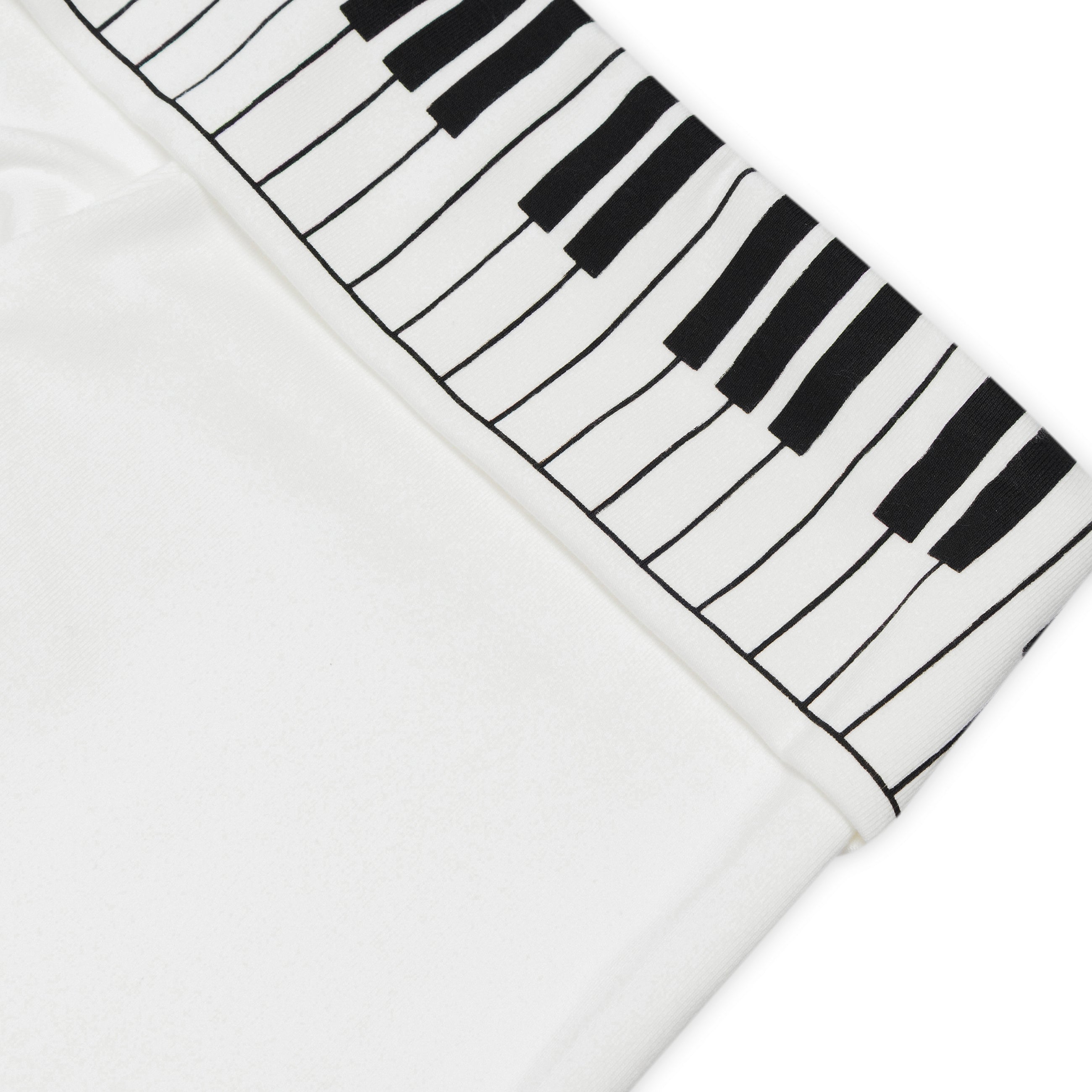 Praying Piano Key Lounge Pants White