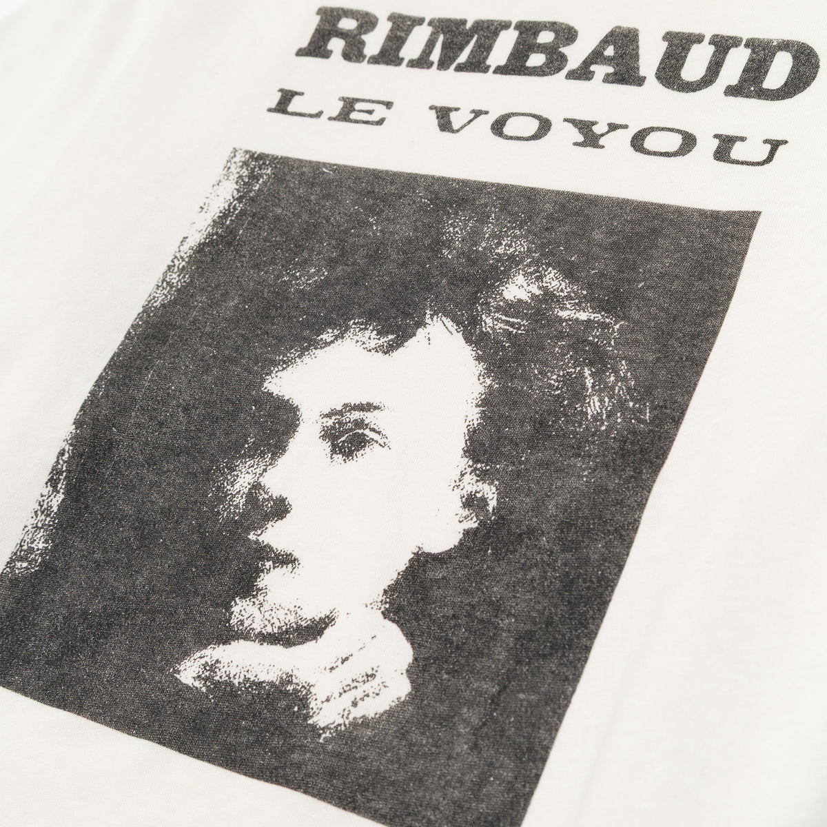 Ann Demeulemeester Baptist Standard Fit T-Shirt With "Le Voyou" Print White