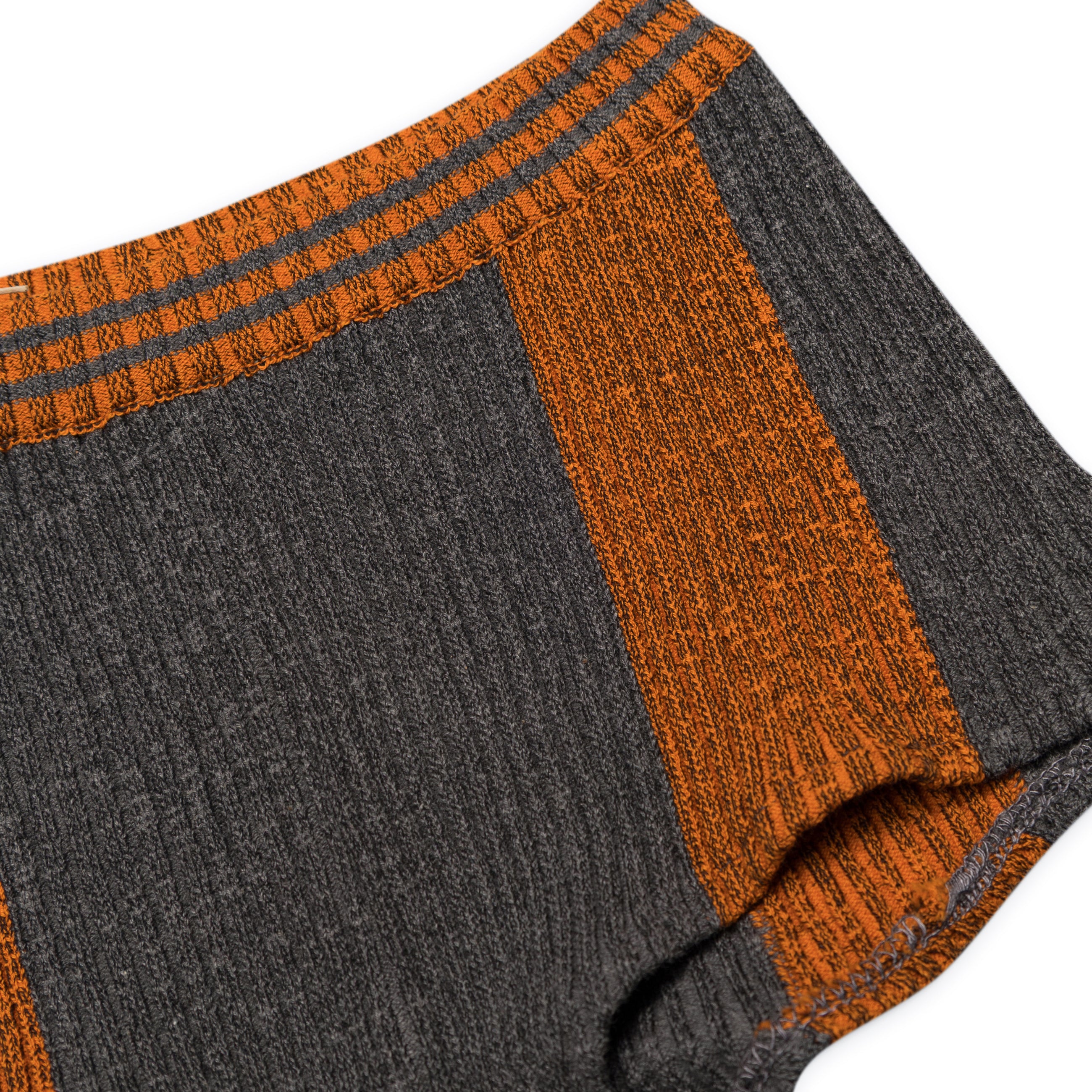 Ottolinger Grey / Orange Textured Knit Team Shorts Multicolor