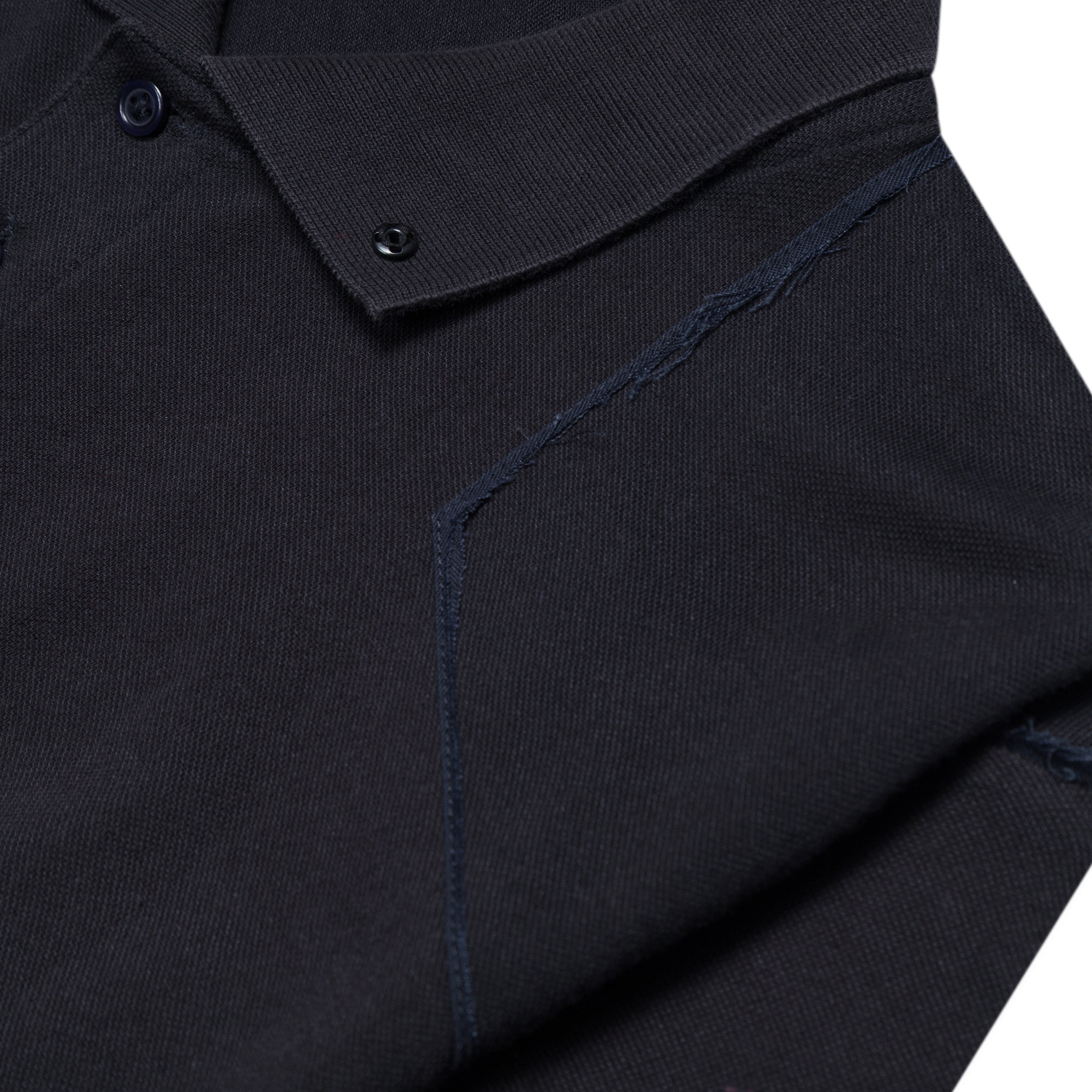 Prototypes Cut Up Military Polo Black