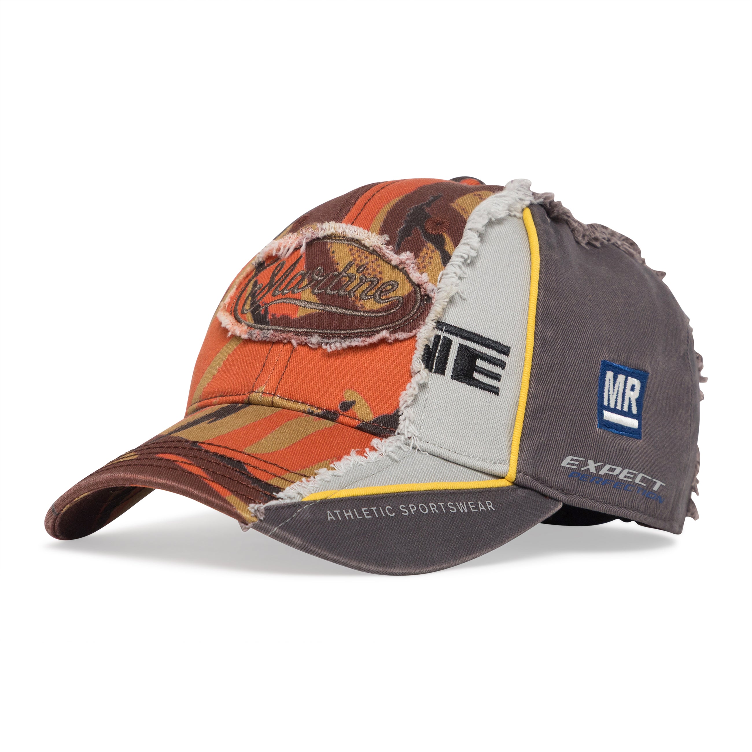 Martine Rose Orange Collage Cap