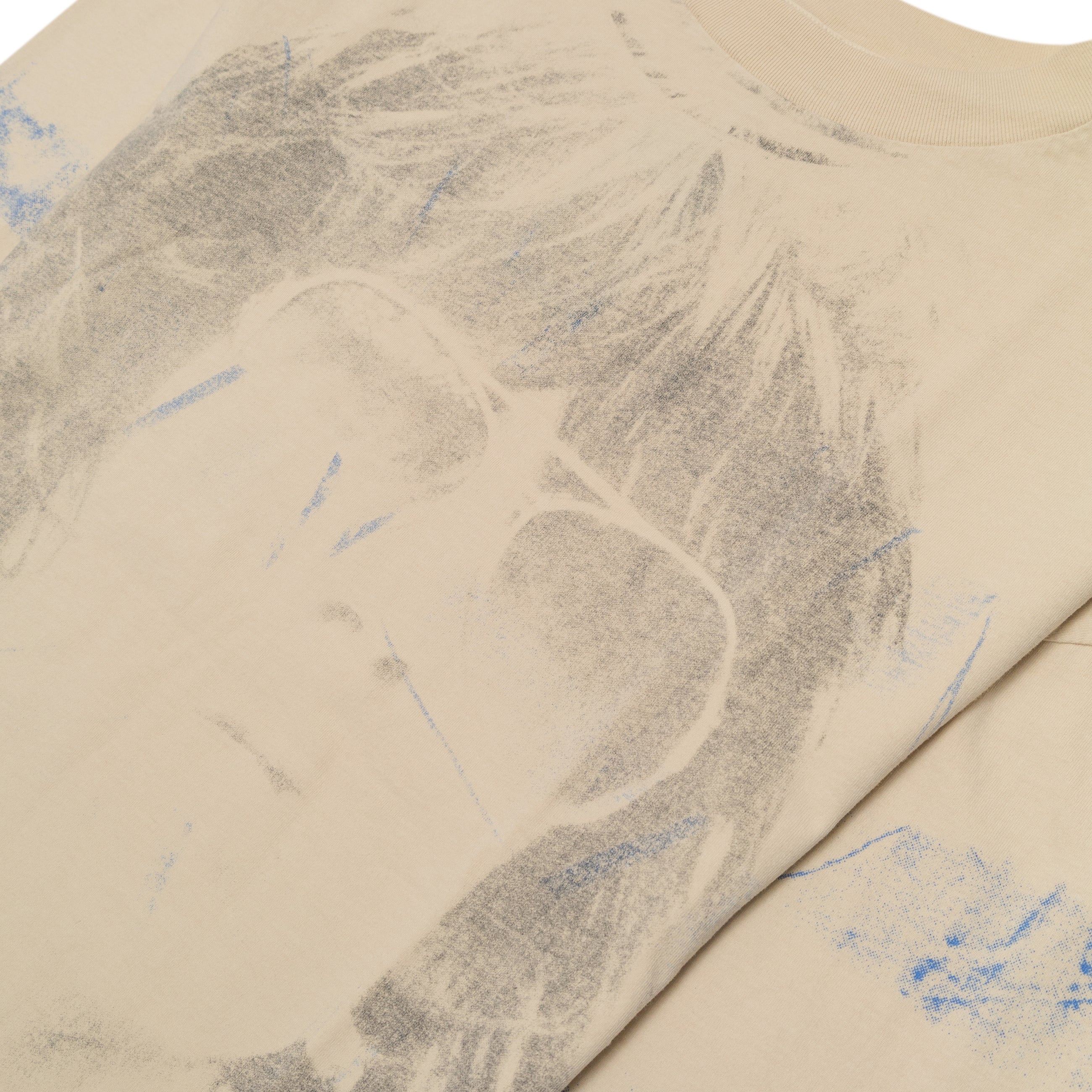 424 Striped Keith Richards Portrait L/S Salt Salt White