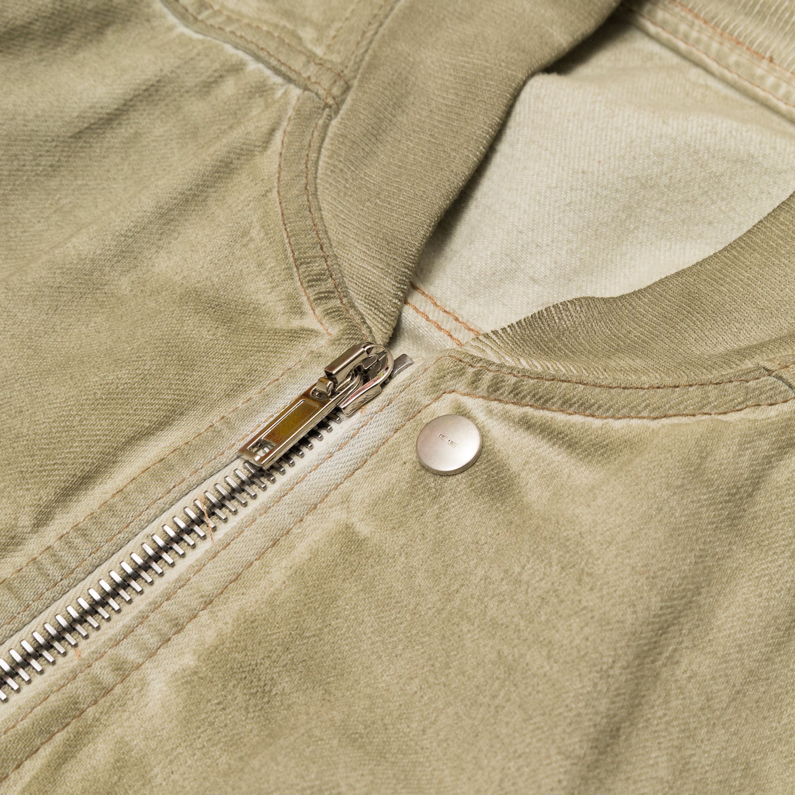 Rick Owens DRKSHDW Bauhaus Flight Denim Bomber Beige