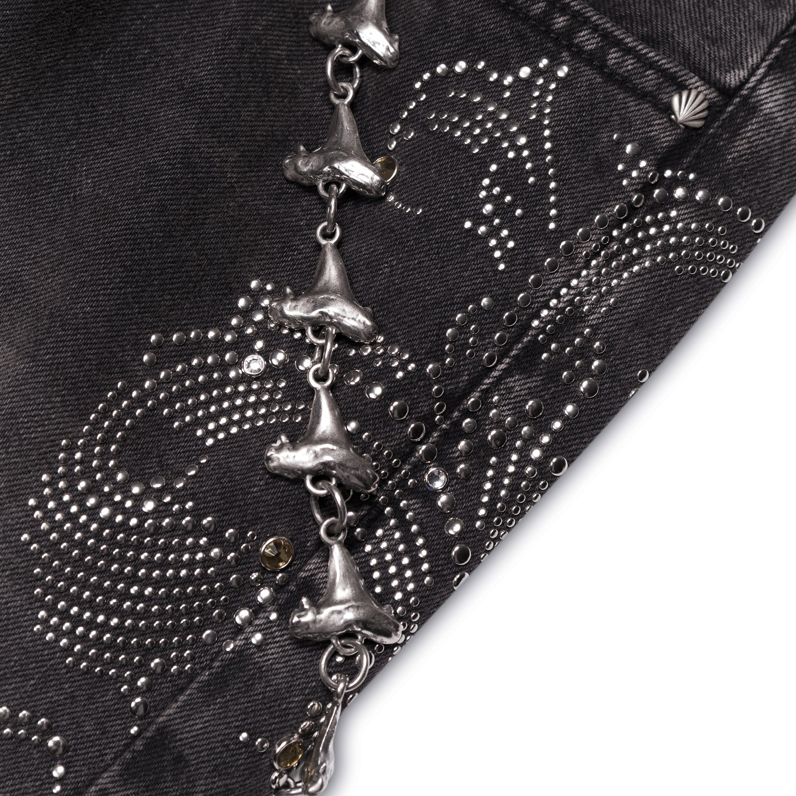 Ercole Studio Chained Denim Jeans Black