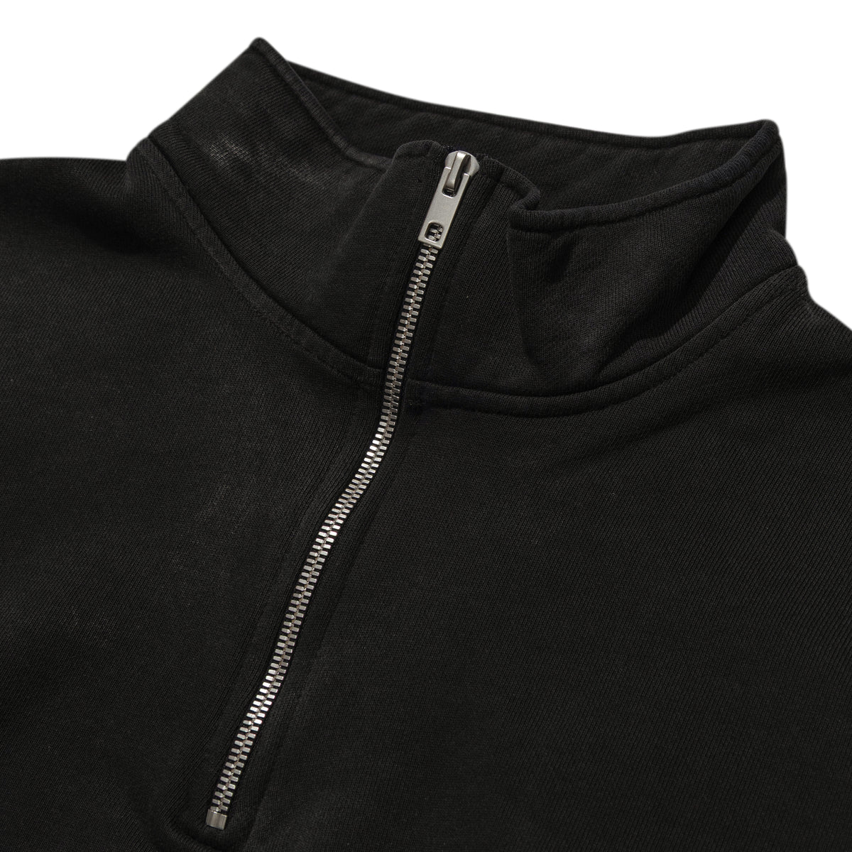 ALEXANDER DIGENOVA Stencil Logo Quarter Zip Vintage Black