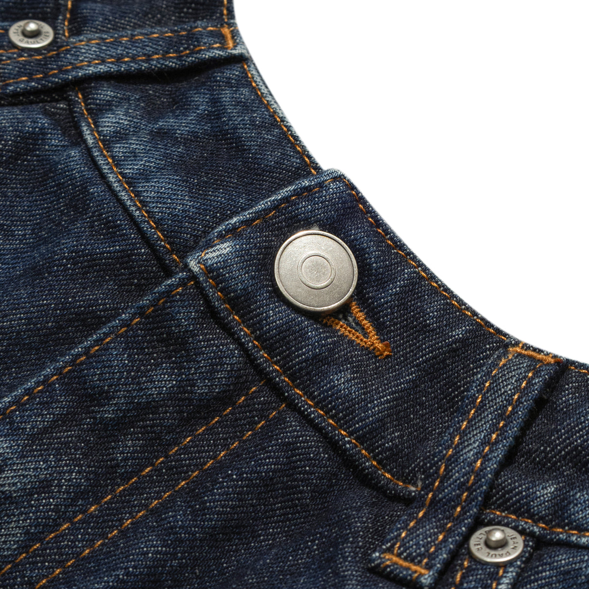 Jean Paul Gaultier Mini Skirt With Curvy Waistband Blue