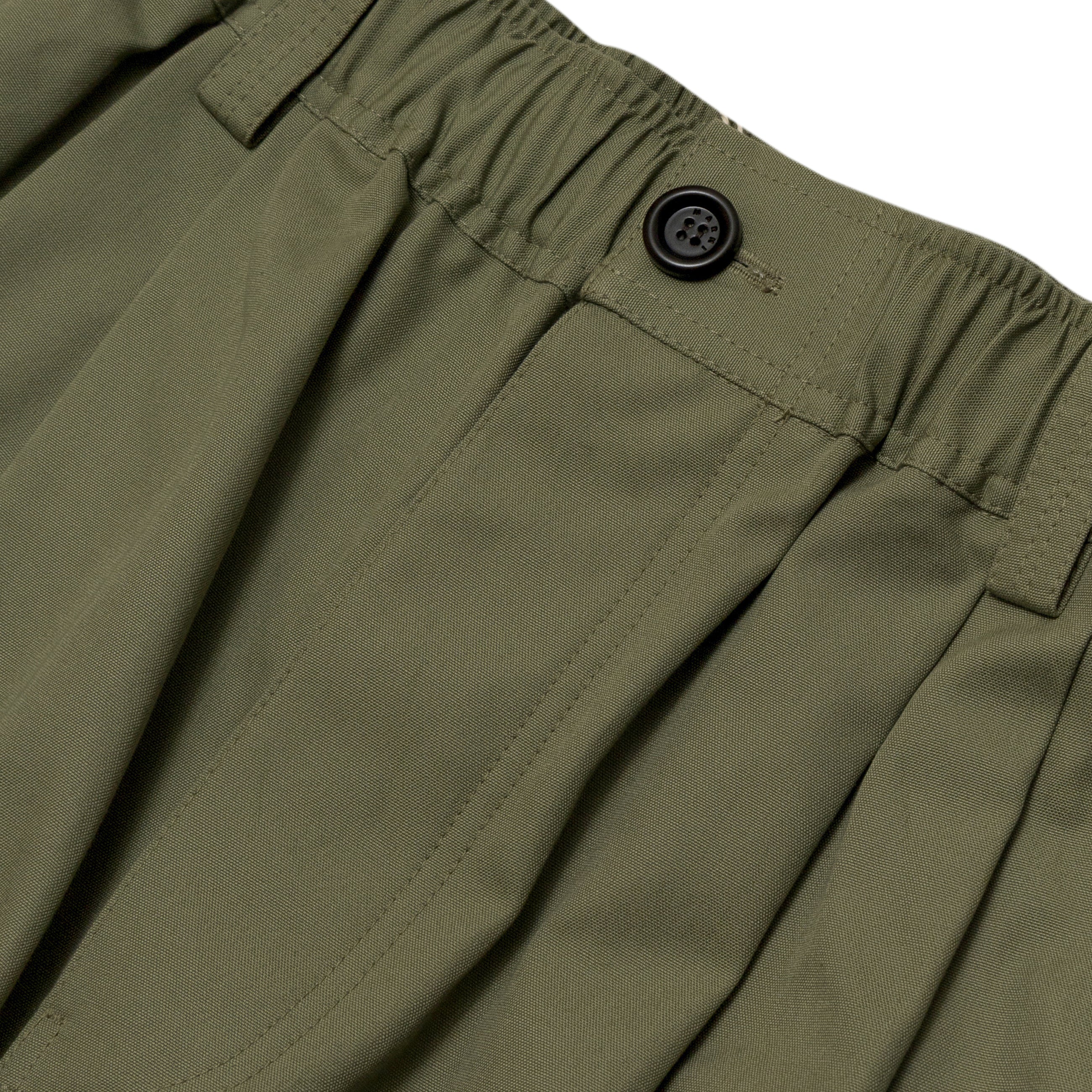 Marni Cotton Double Pleated Trousers Pale Mint