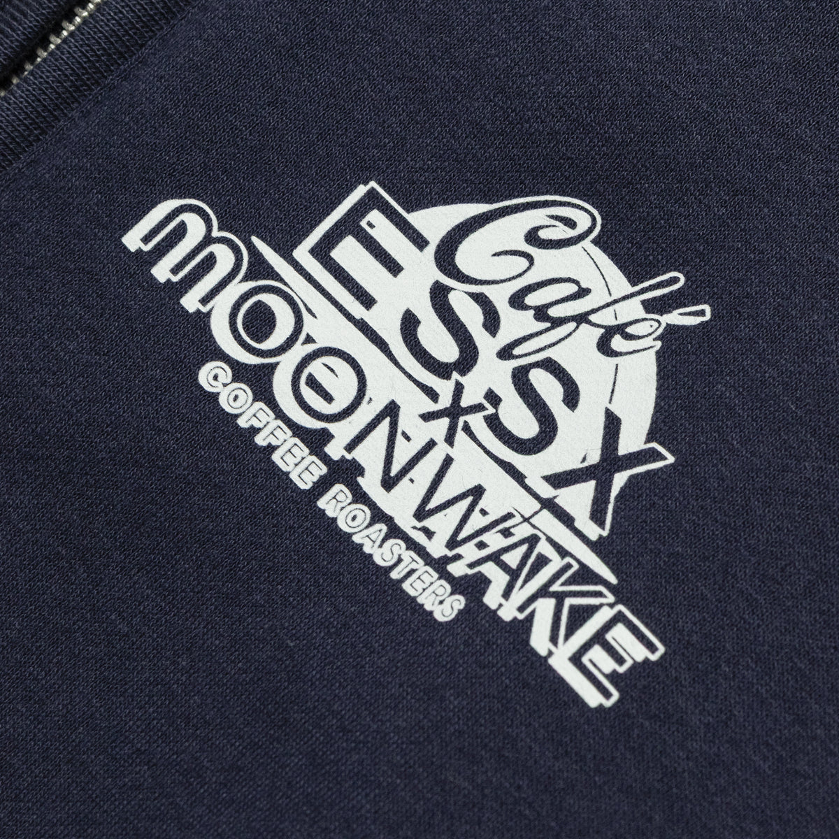 Cafe Essx X Moonwake - Quarter Zip Navy Blue