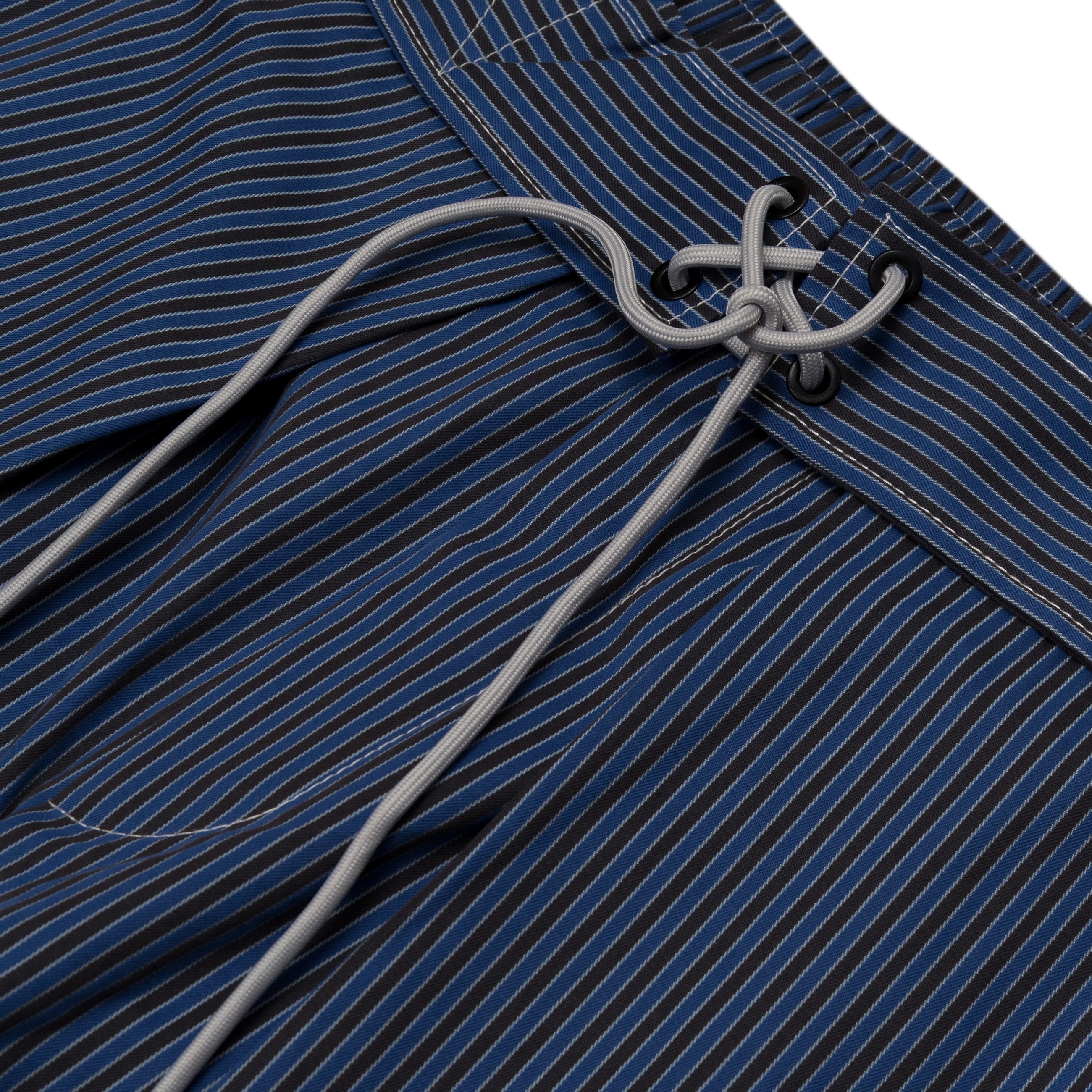 Namesake Folding Wide Swim Trousers Royal Stripe Blue