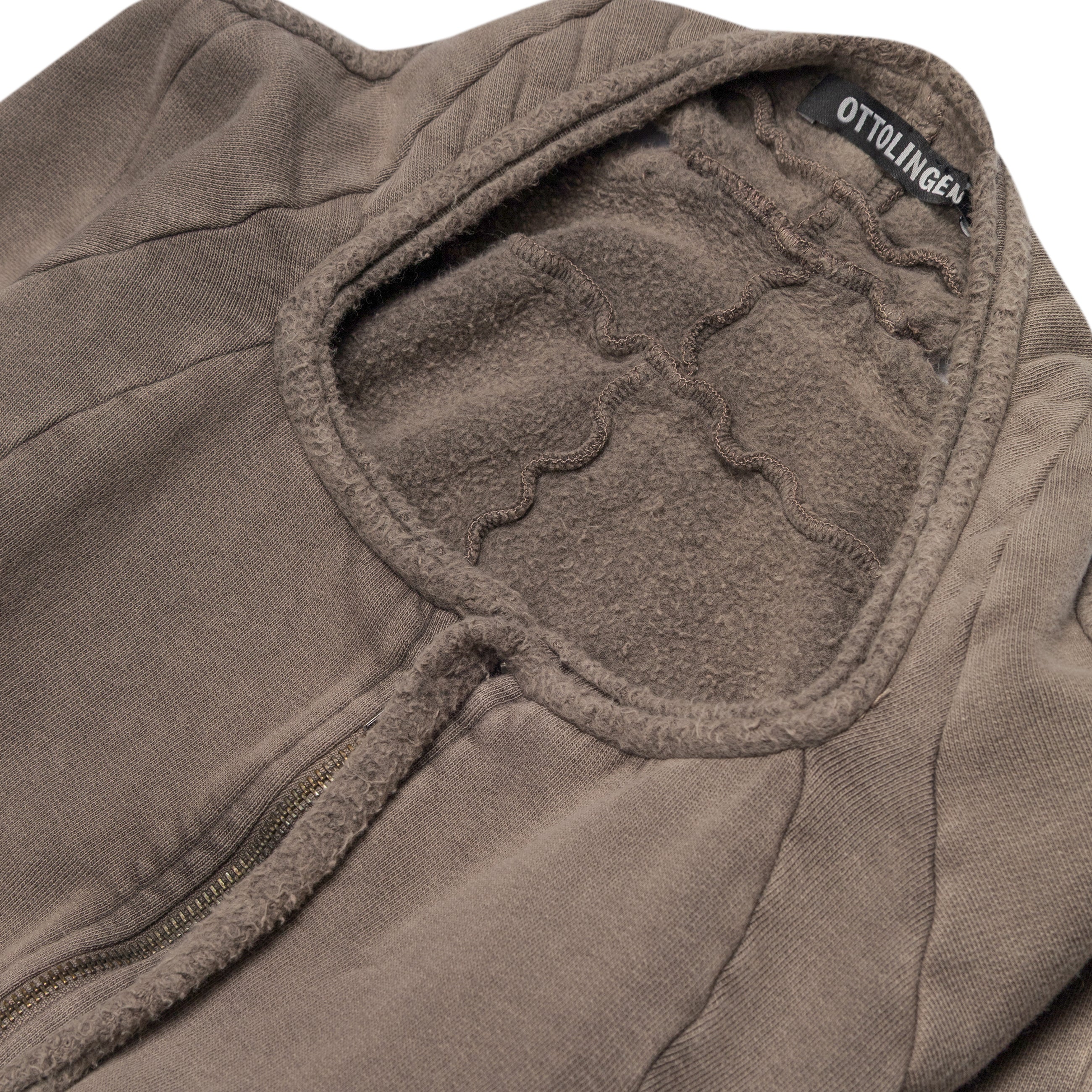 Ottolinger Rogue Cropped Zip Up Beige