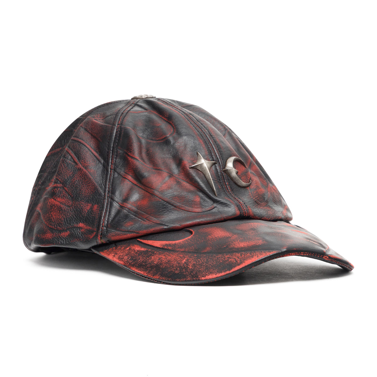 Thug Club Tc Leather Chopper Cap Red
