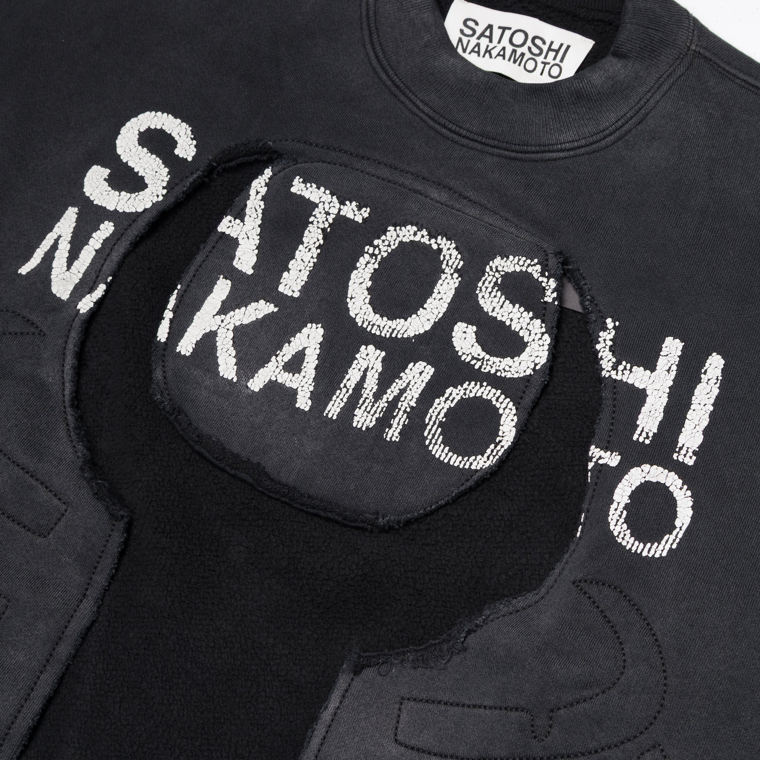 Satoshi Nakamoto Bone Crewneck Black