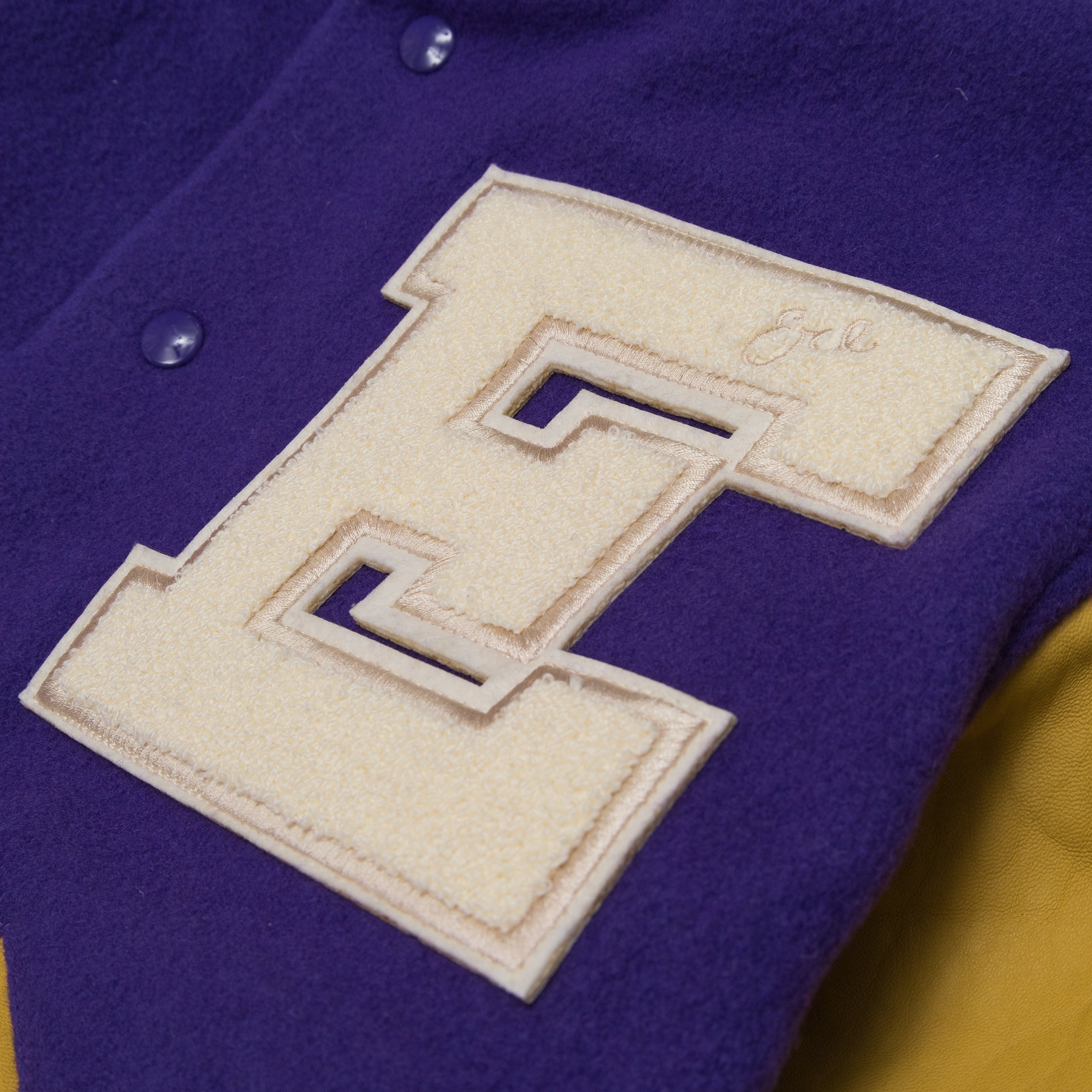 ERL Unisex Varsity Jacket Woven Purple