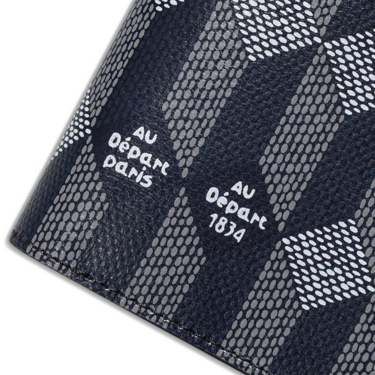 Au Depart Passport Case Noir / Marine