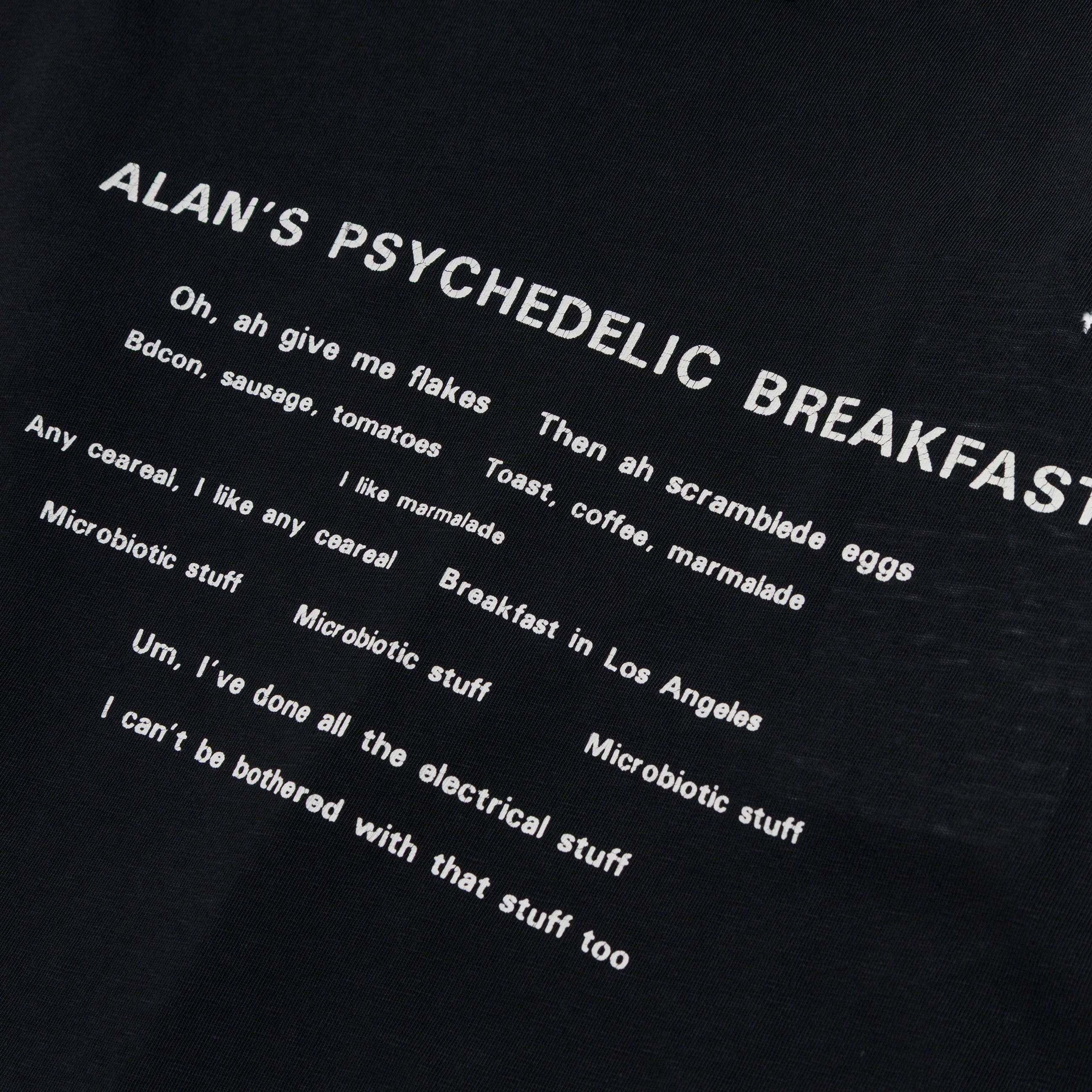 Enfants Riches Deprimes Alan'S Breakfast T-Shirt (Exclusive) Black / White