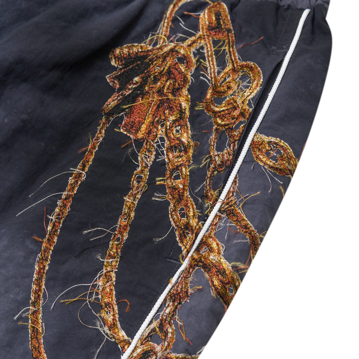 Doublet Trompe L’Oeil Embroidery Track Pants Blue