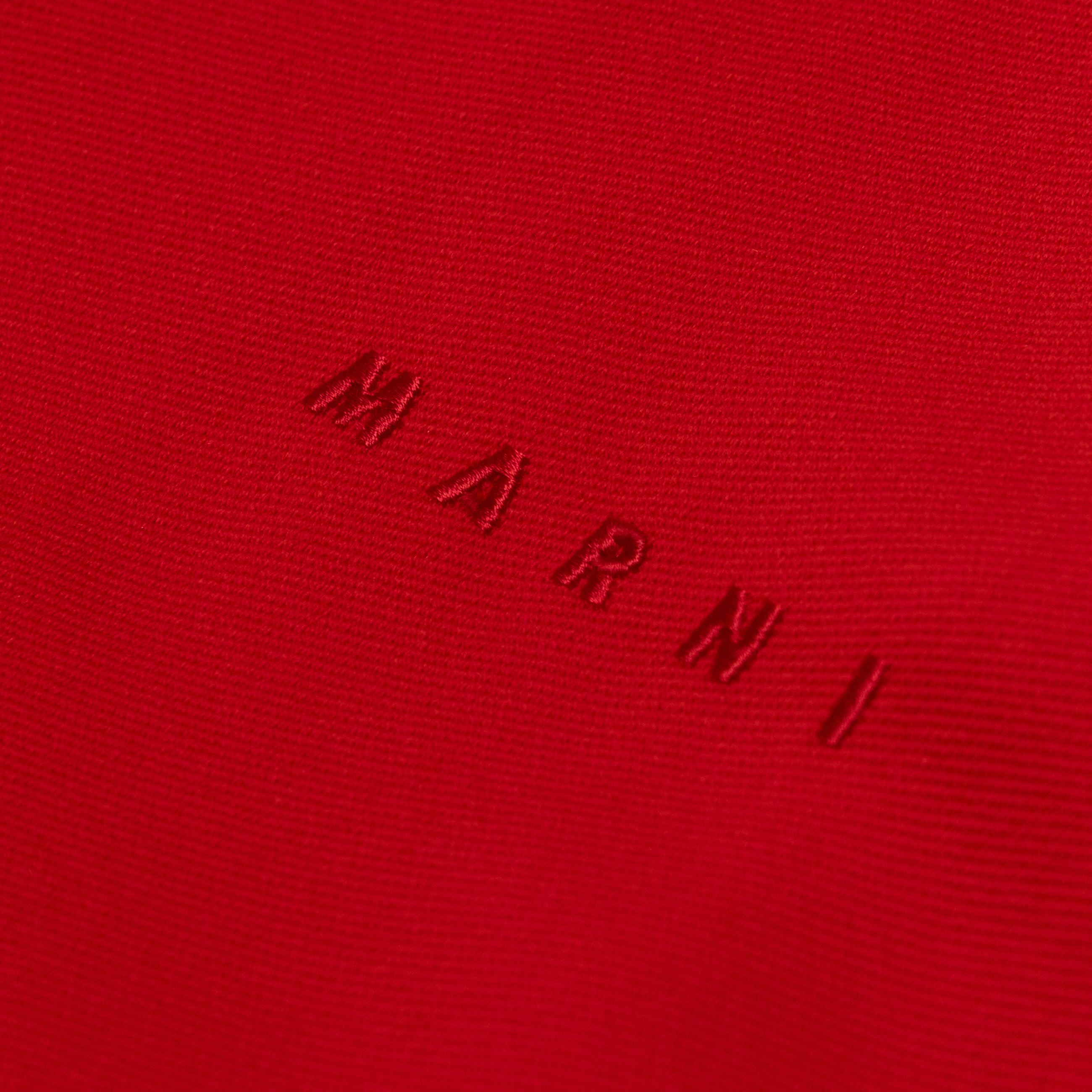 Marni Wool Zip Up Jacket Red detail