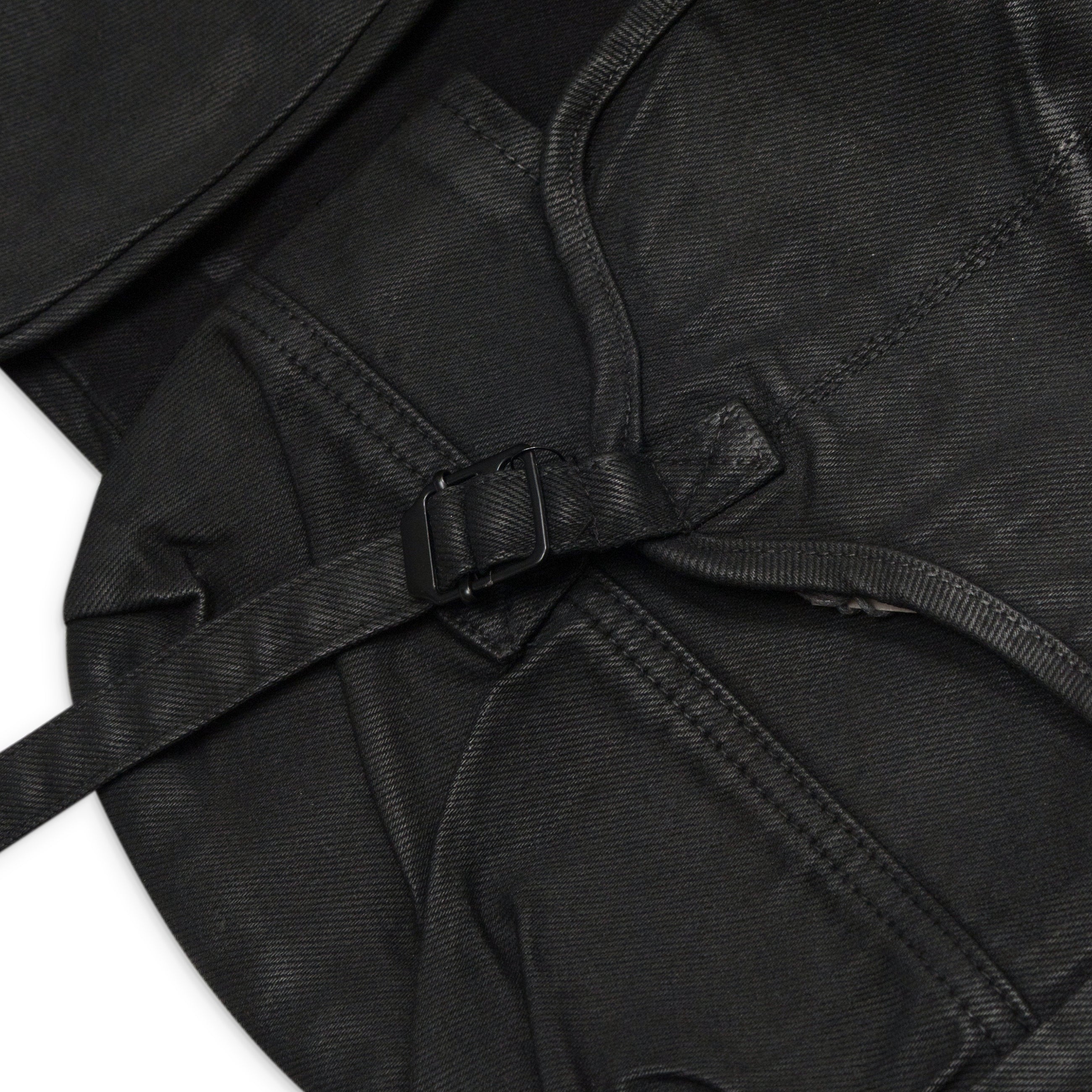 Troubled Waters Waxed Utility Vest Black
