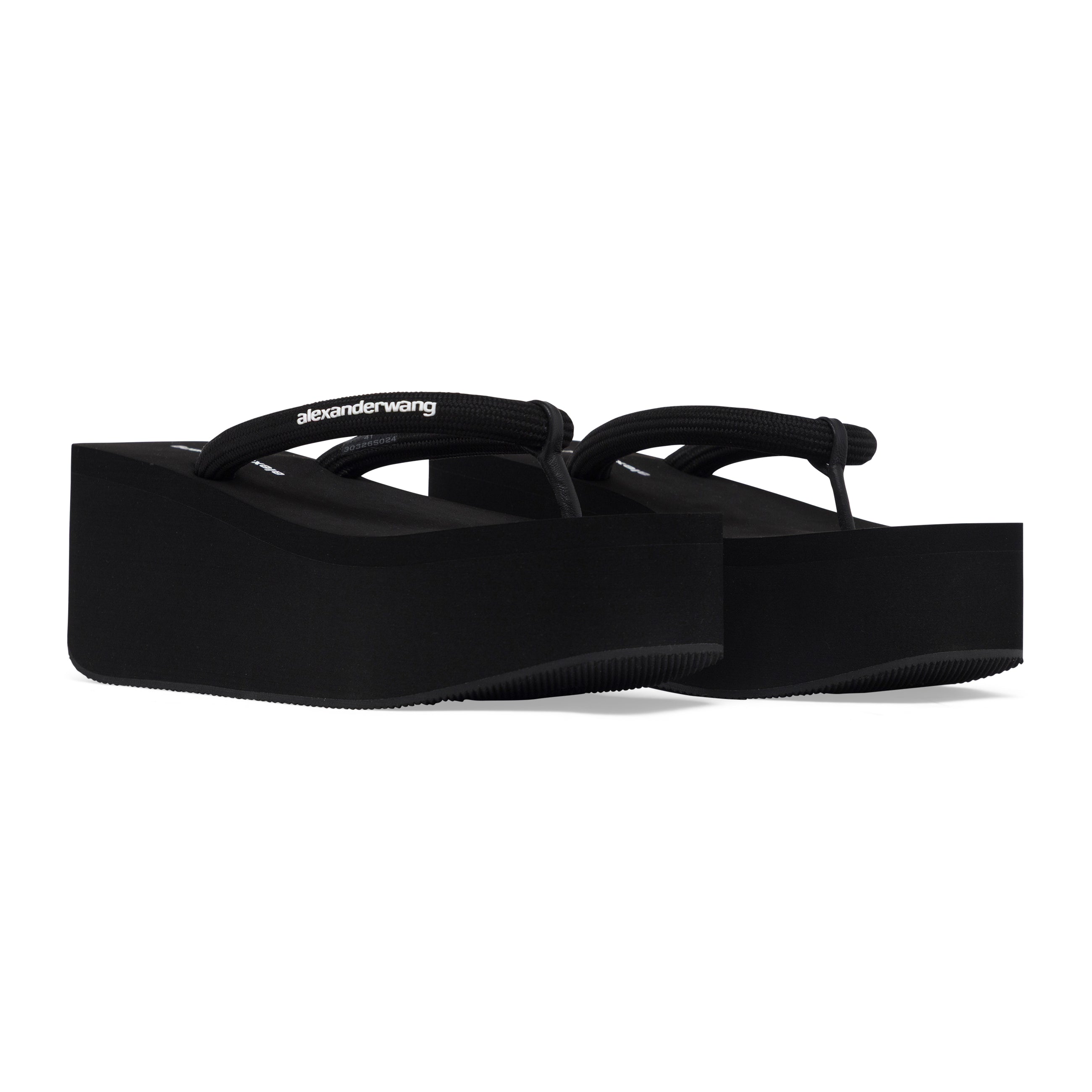 Alexander Wang Jenna Thong Platform Sandal Black