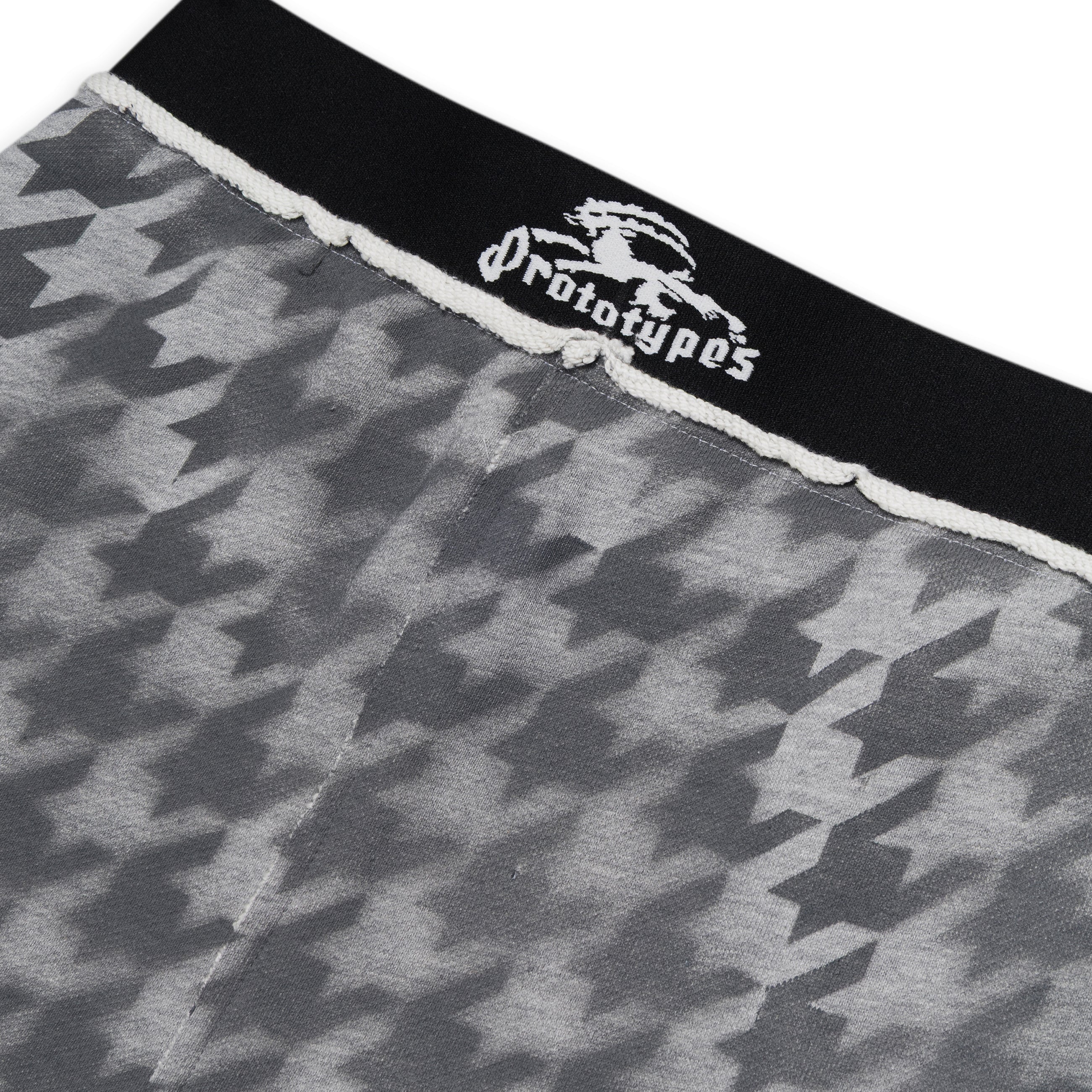 Prototypes Pied De Poule Zip Mini Skirt Grey