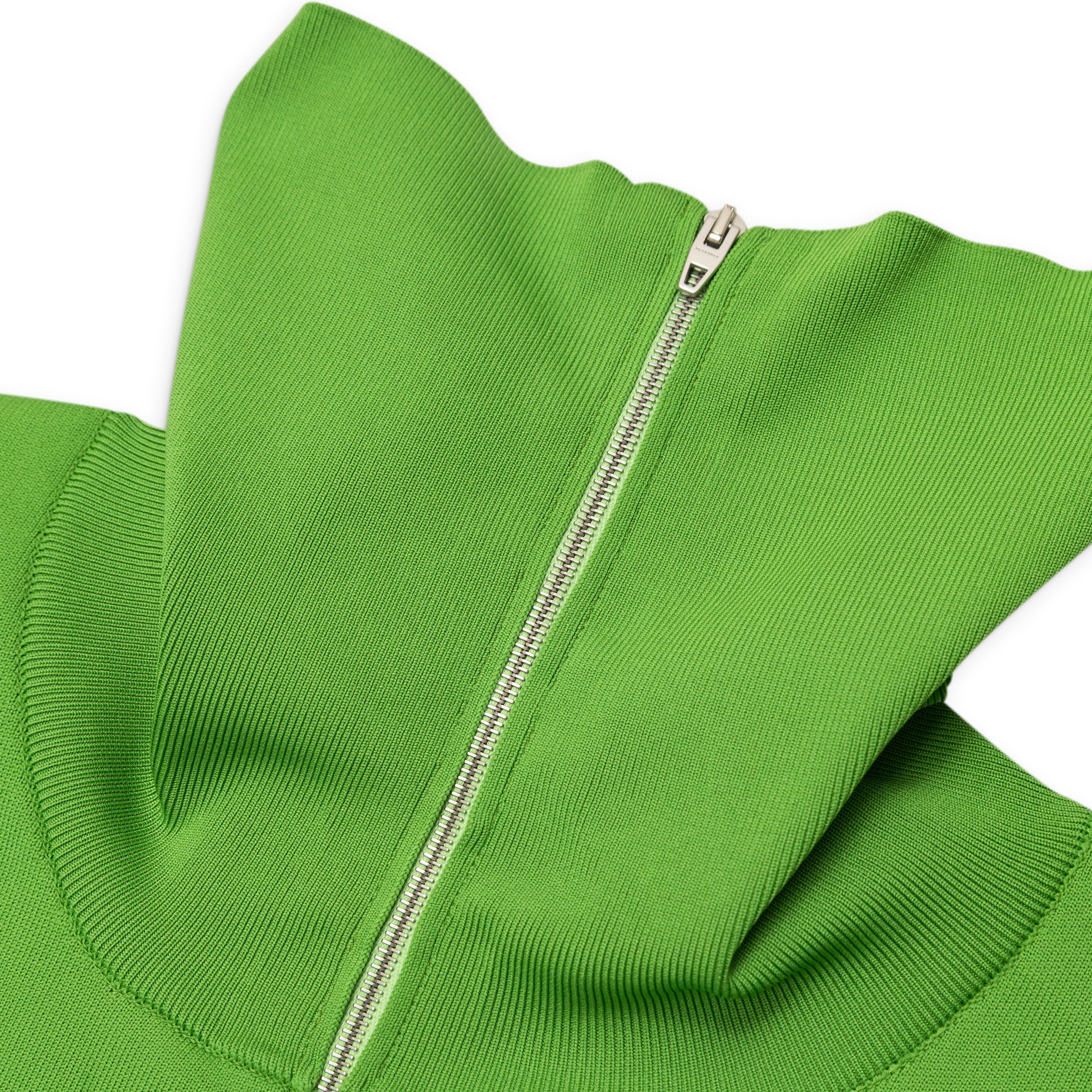 Jil Sander Zip Up Cardigan Green