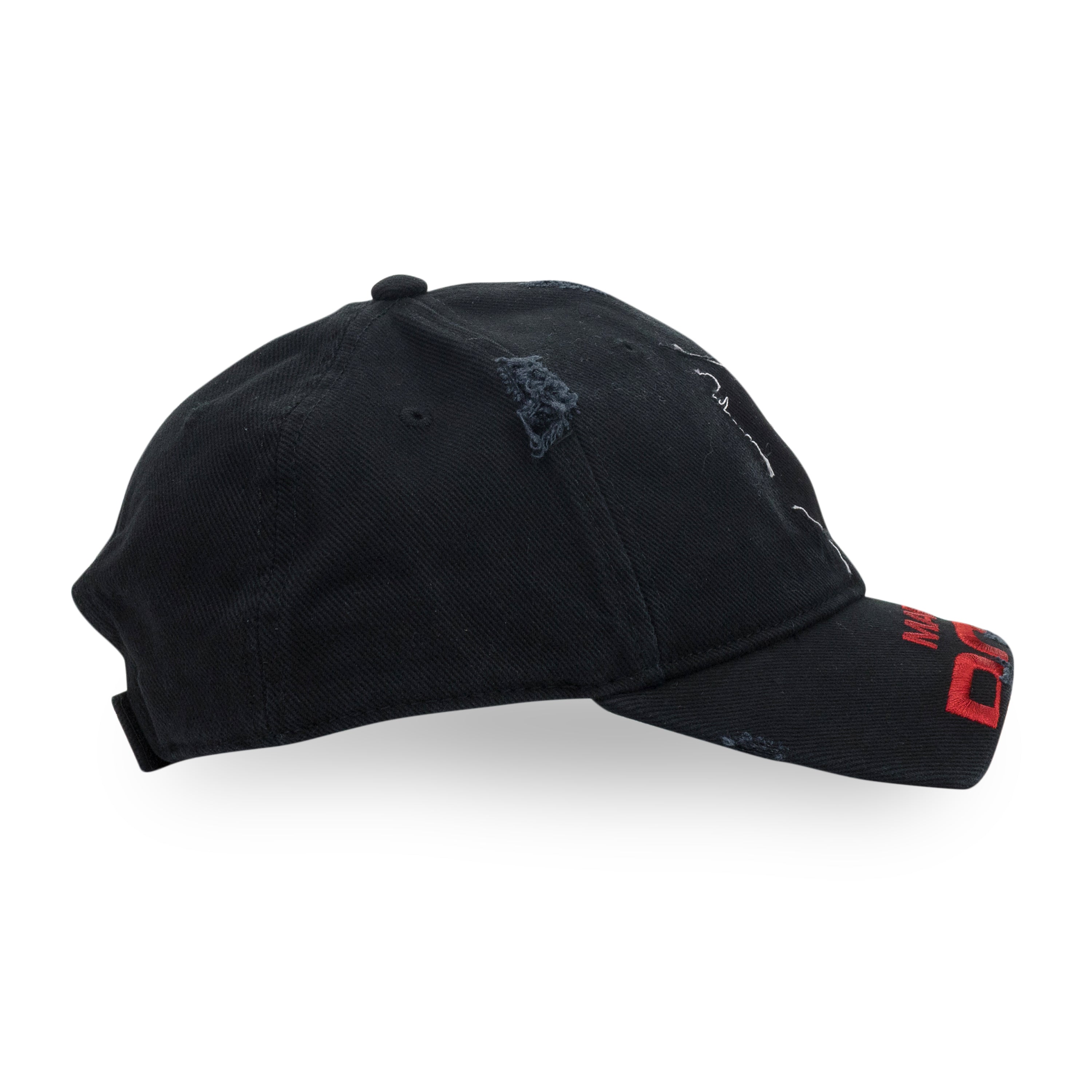 Martine Rose Cut Peak Cap Black – ESSXNYC