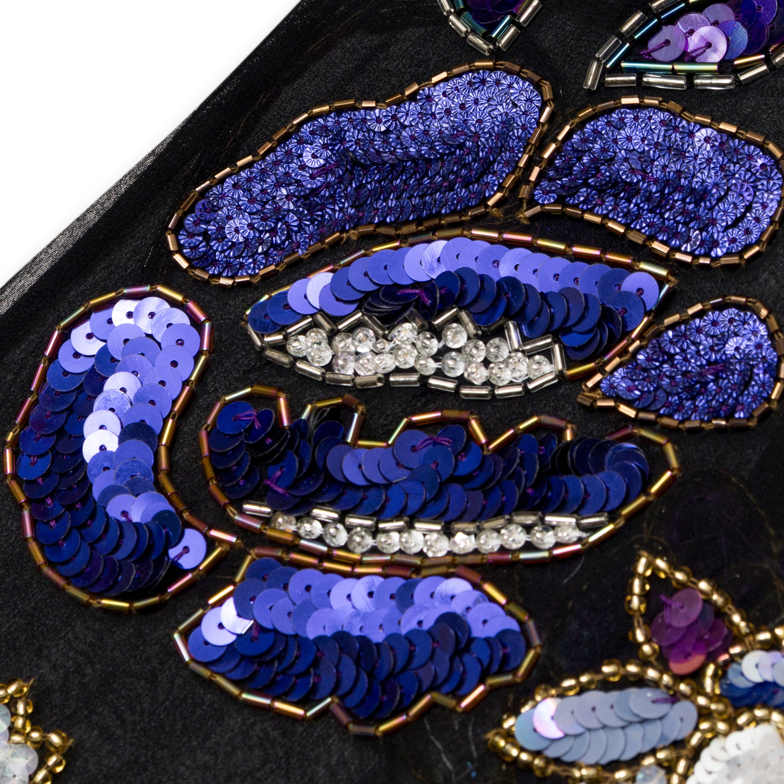 Conner Ives Vintage Sequin Trousers Black