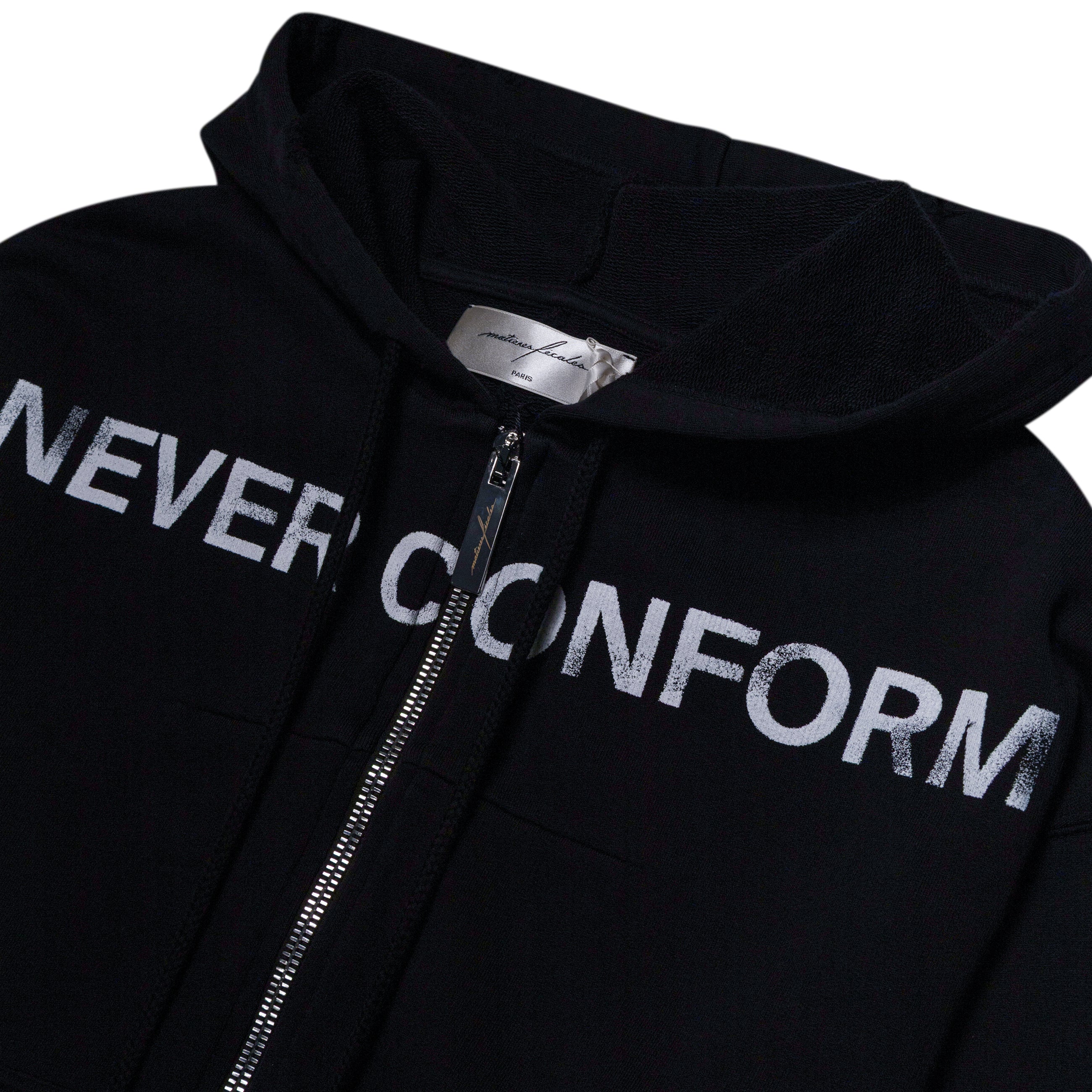 Matieres Fecales Never Conform Hoodie Black
